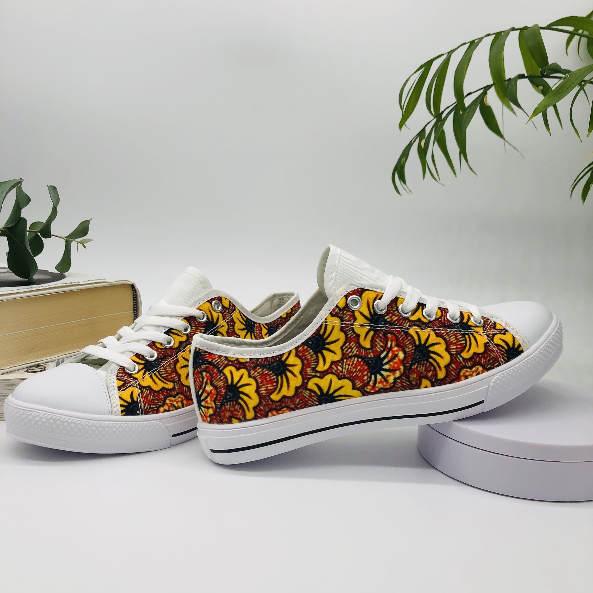 Motomoto African Print Canvas shoes - Image 3