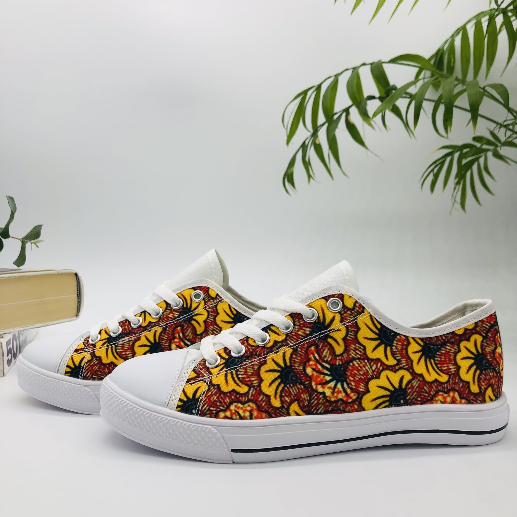 Motomoto African Print Canvas shoes - Image 8