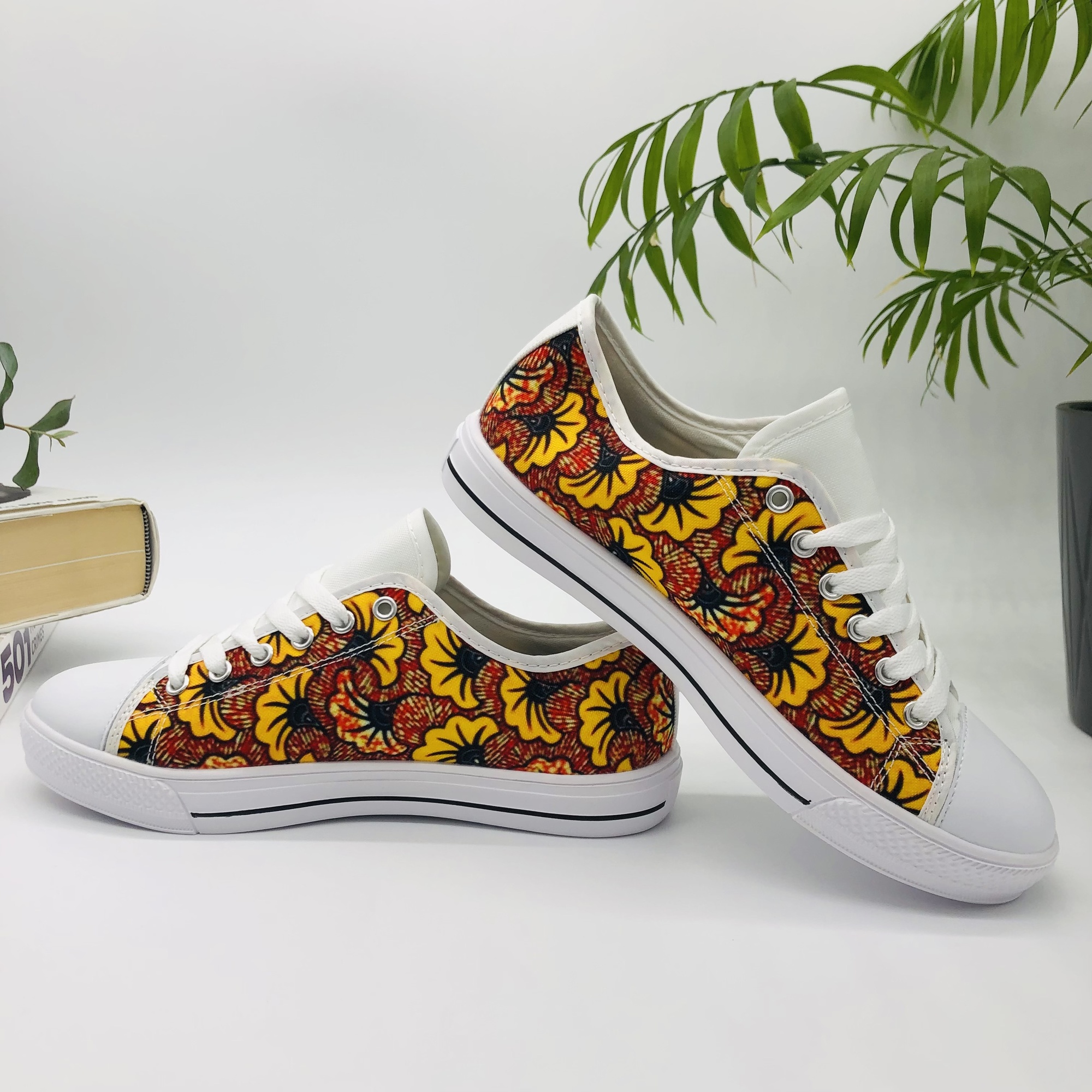 Motomoto African Print Canvas shoes