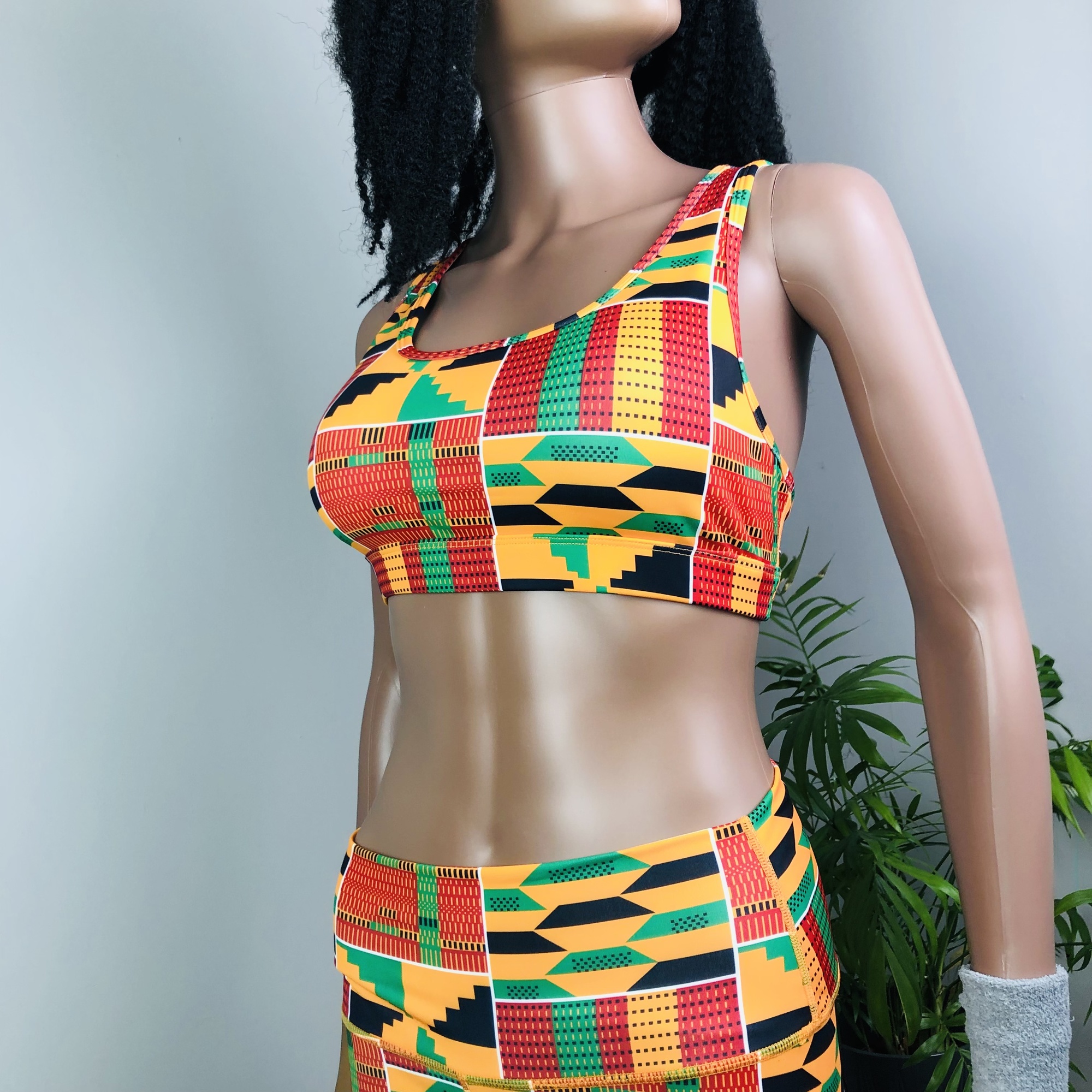 Kabibi Set Kente Two Piece Hater Crop Top African Clothing African Two  Piece Leggings High Waist Pants African Print Pants -  Canada