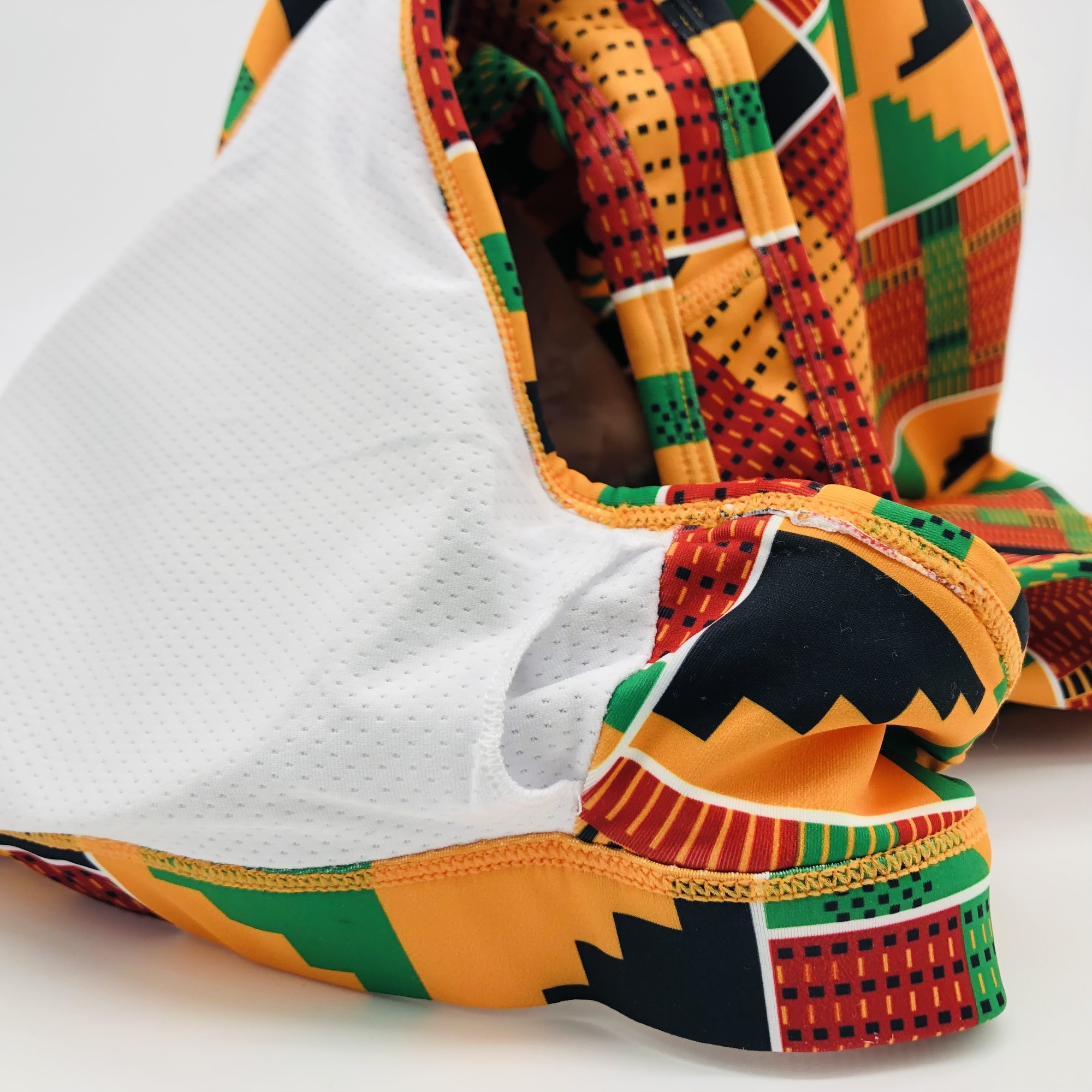 Kente 2-piece High Waist Fitness Leggings and Sports Bra Set - Image 2