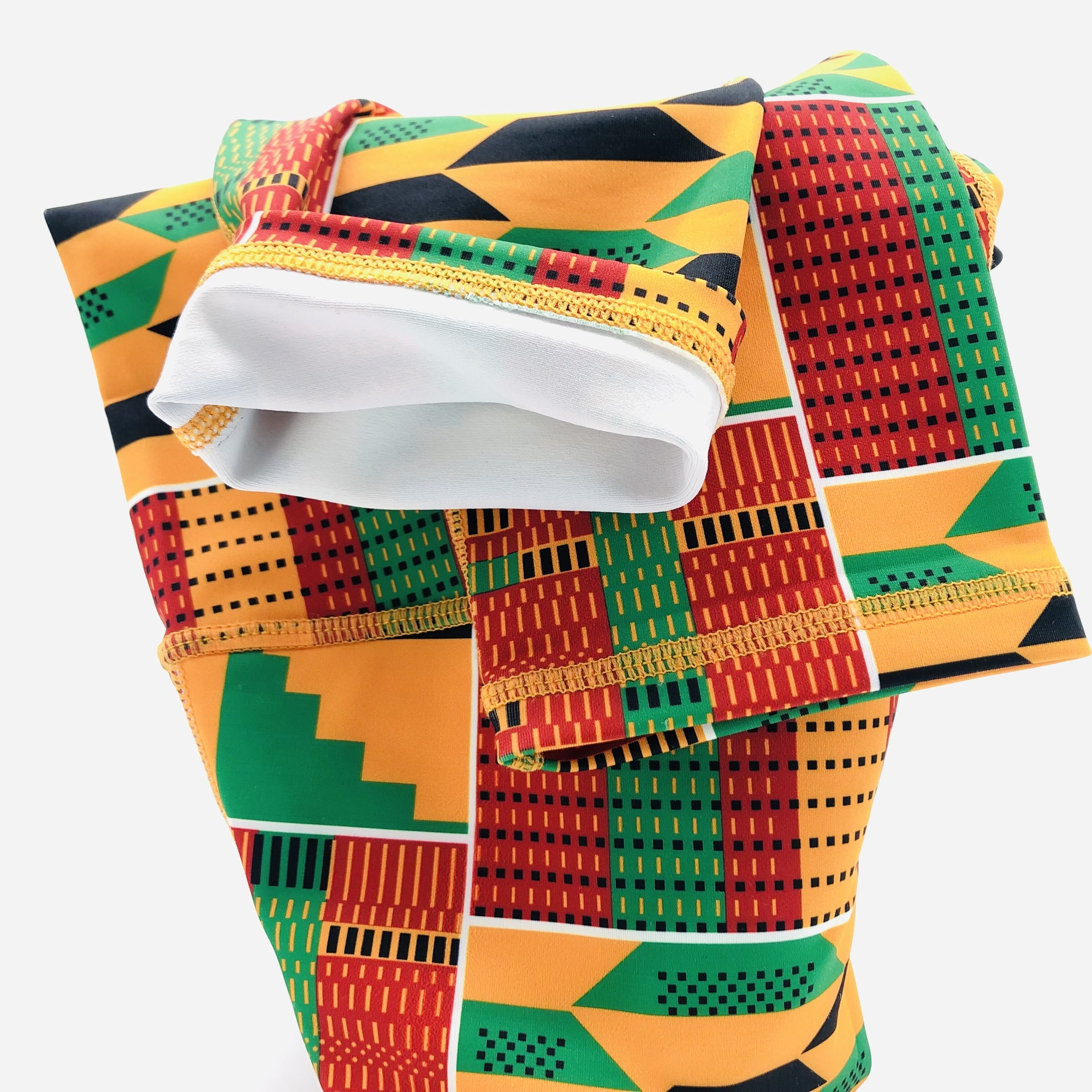 Kente 2-piece High Waist Fitness Leggings and Sports Bra Set - Image 18