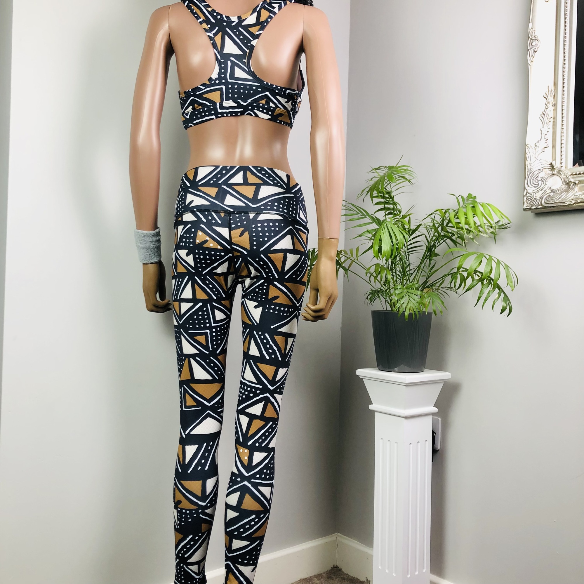 Matombo 2-piece High Waist Fitness Leggings and Sports Bra Set - Image 6