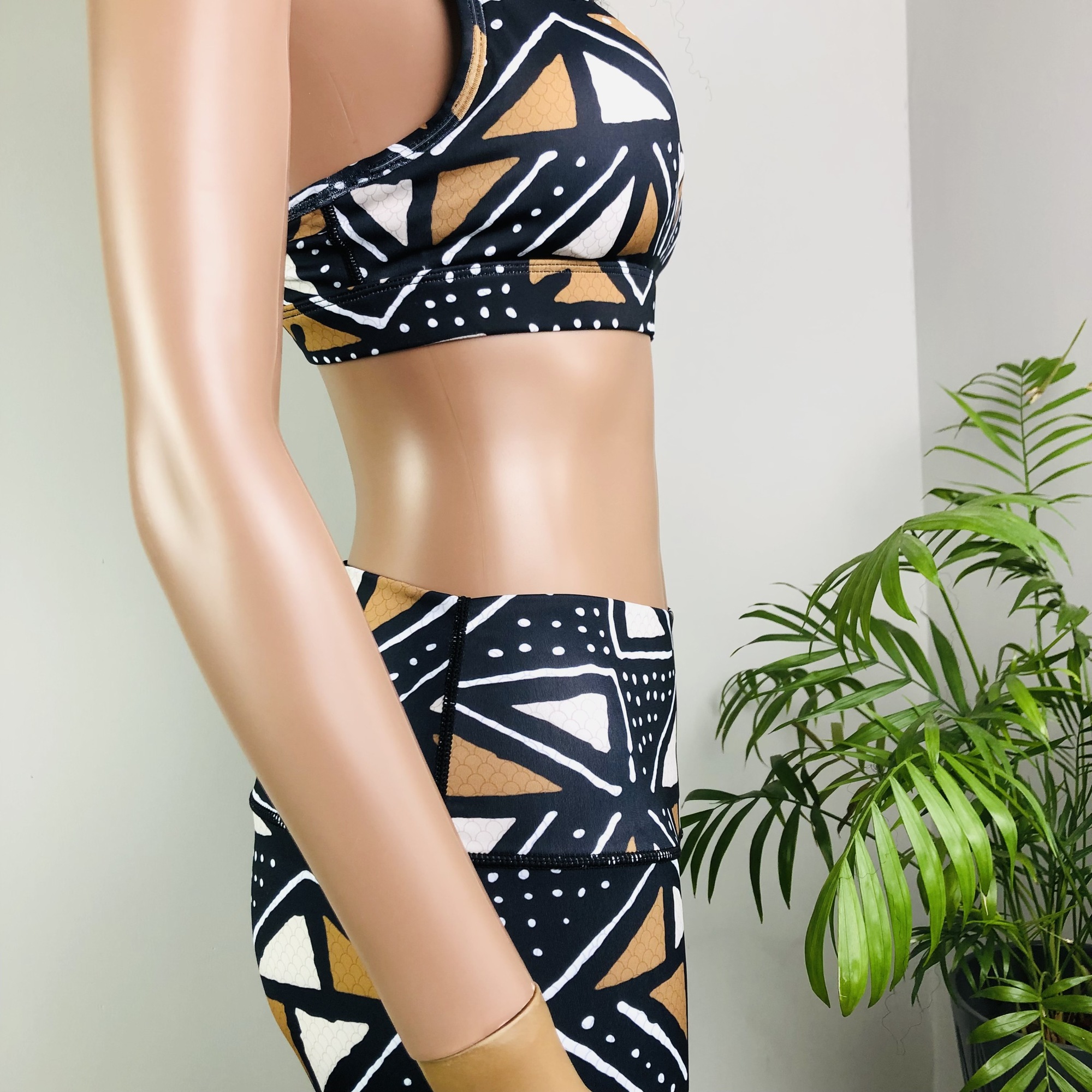 Matombo 2-piece High Waist Fitness Leggings and Sports Bra Set - Image 4