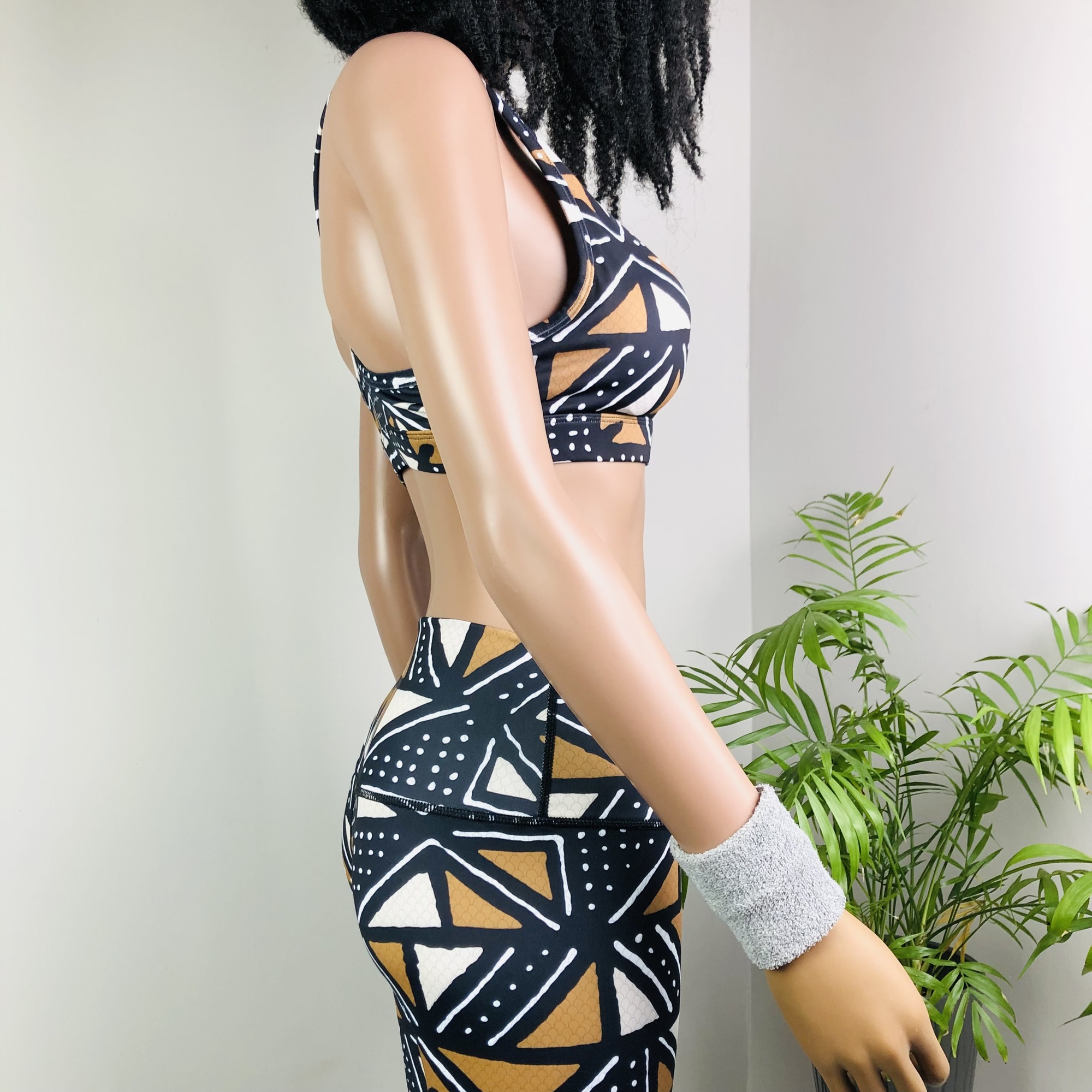 Matombo 2-piece High Waist Fitness Leggings and Sports Bra Set - Image 3