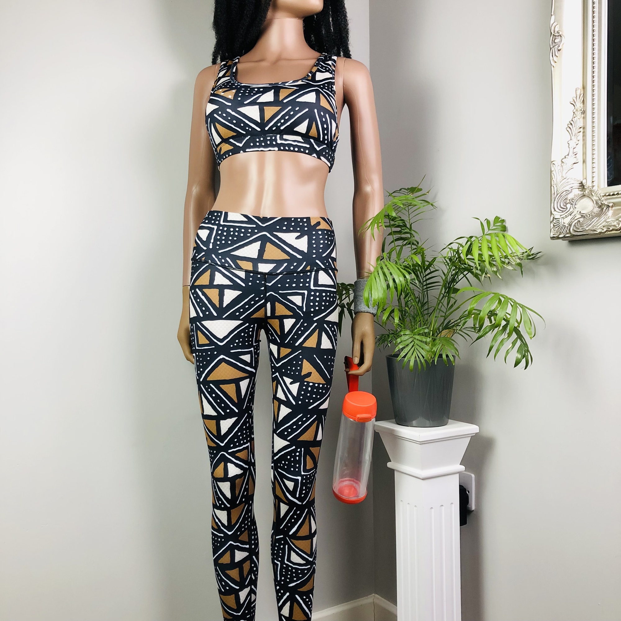 Matombo 2-piece High Waist Fitness Leggings and Sports Bra Set - Image 14