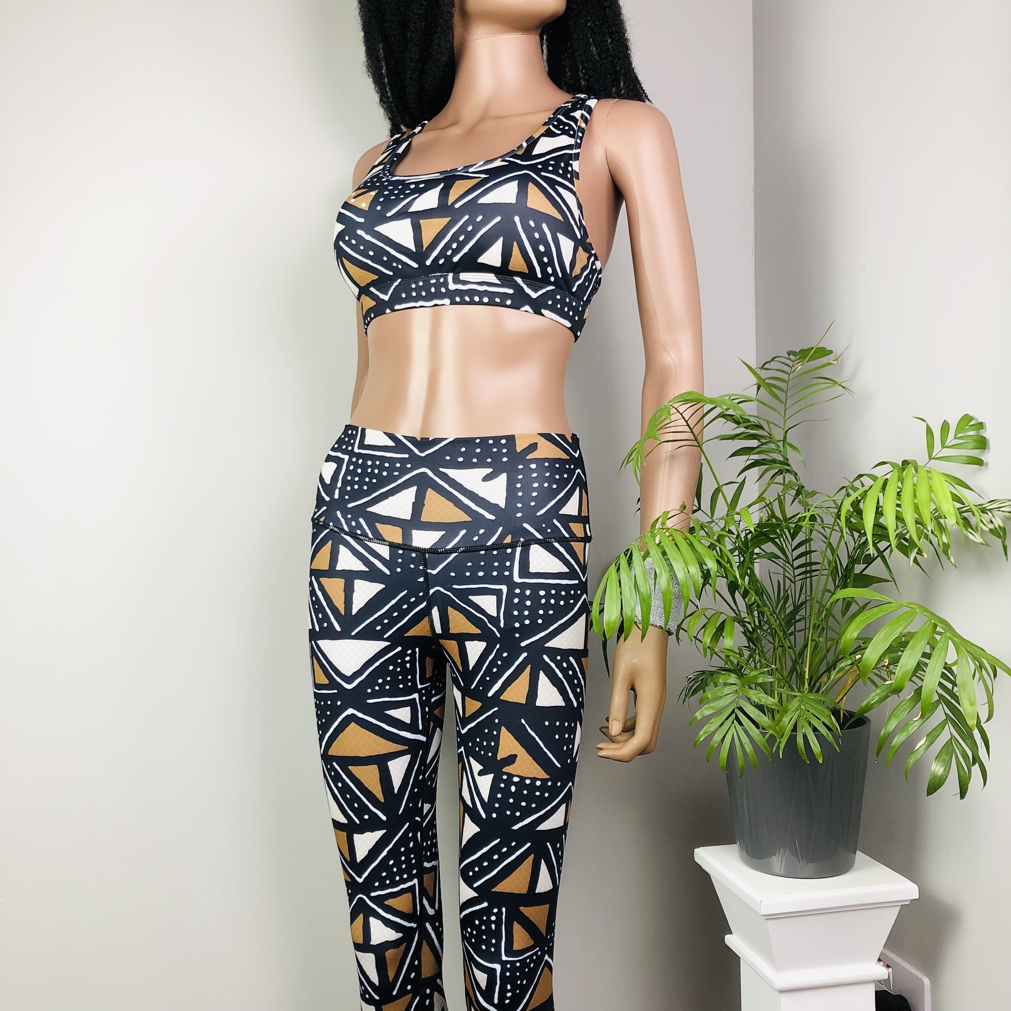 Matombo 2-piece High Waist Fitness Leggings and Sports Bra Set - Image 10