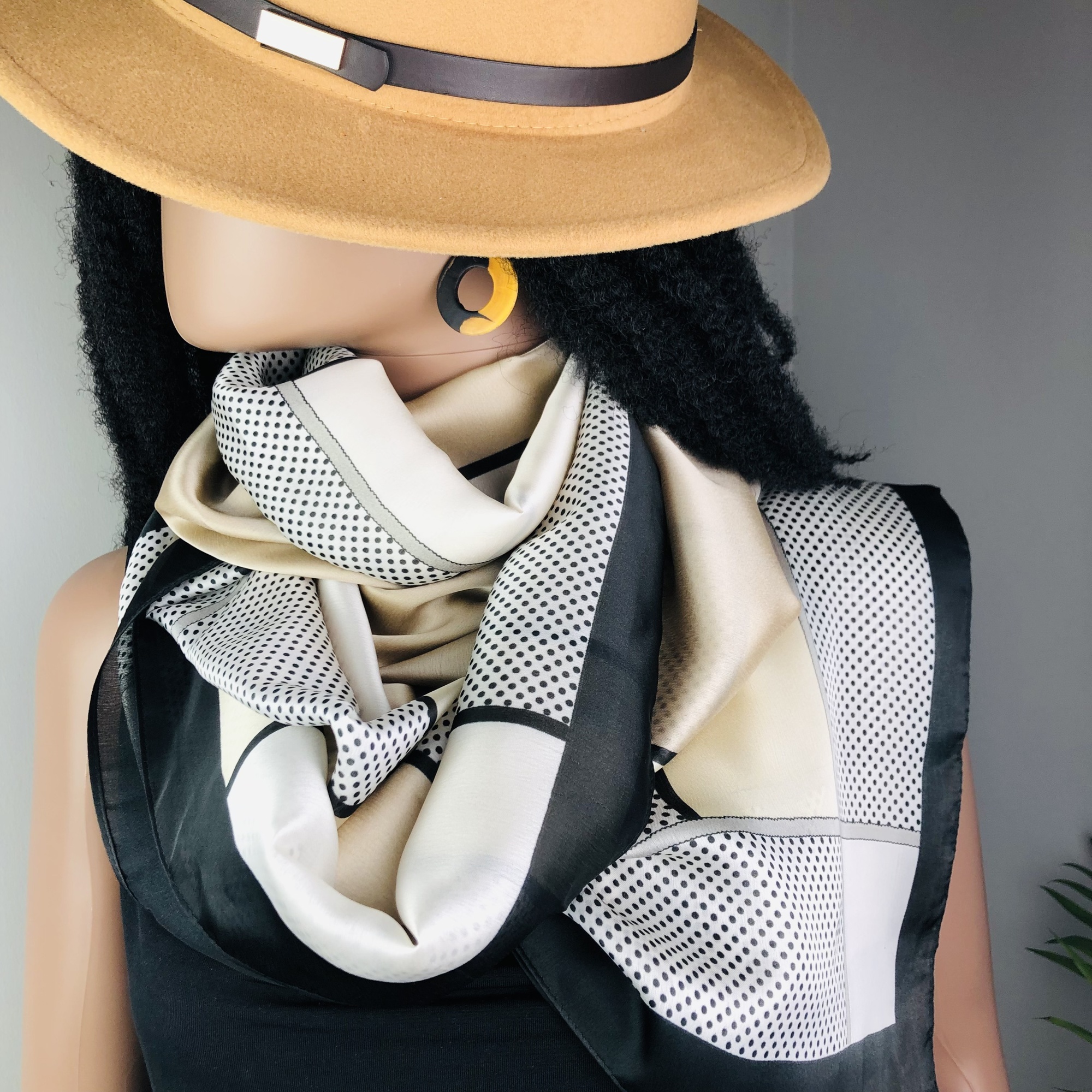 Mhute Silver Stripe Misty Morning Jumbo Scarf - Image 7