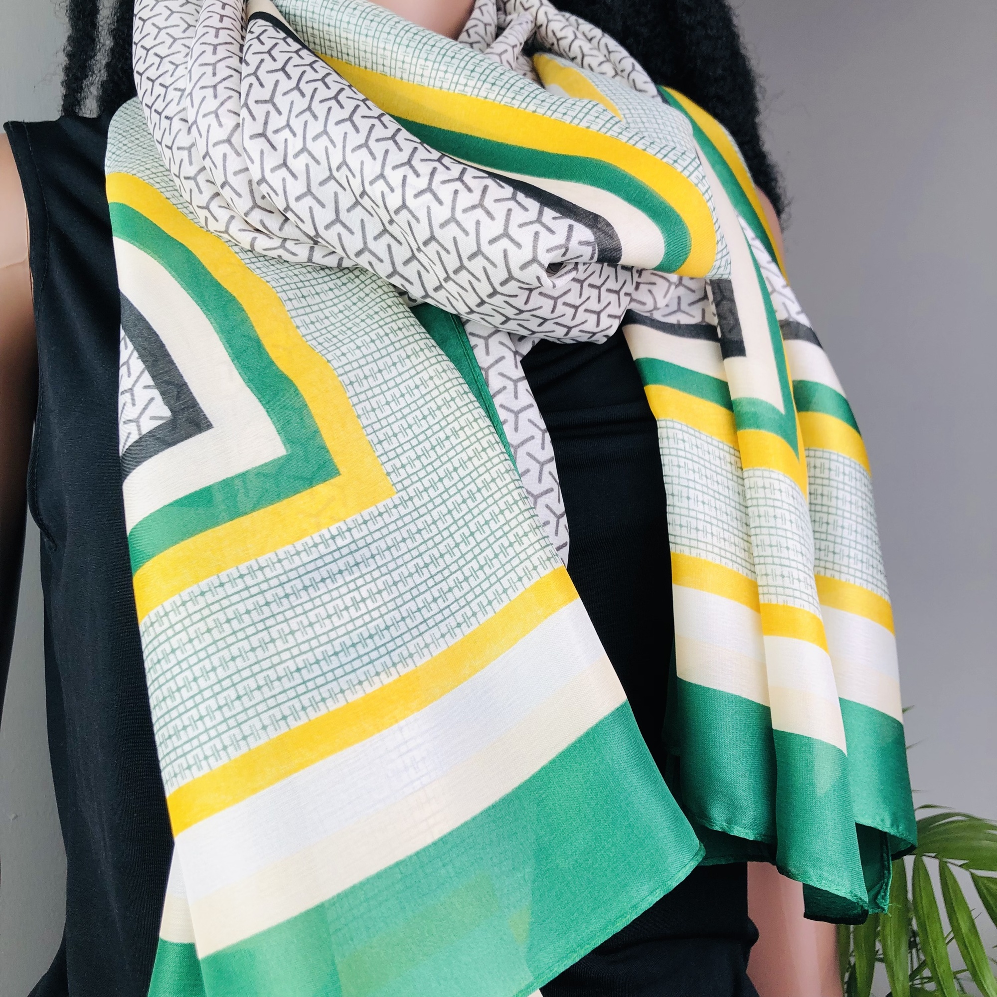 Remani and Lime Vibes Jumbo Scarf - Image 4