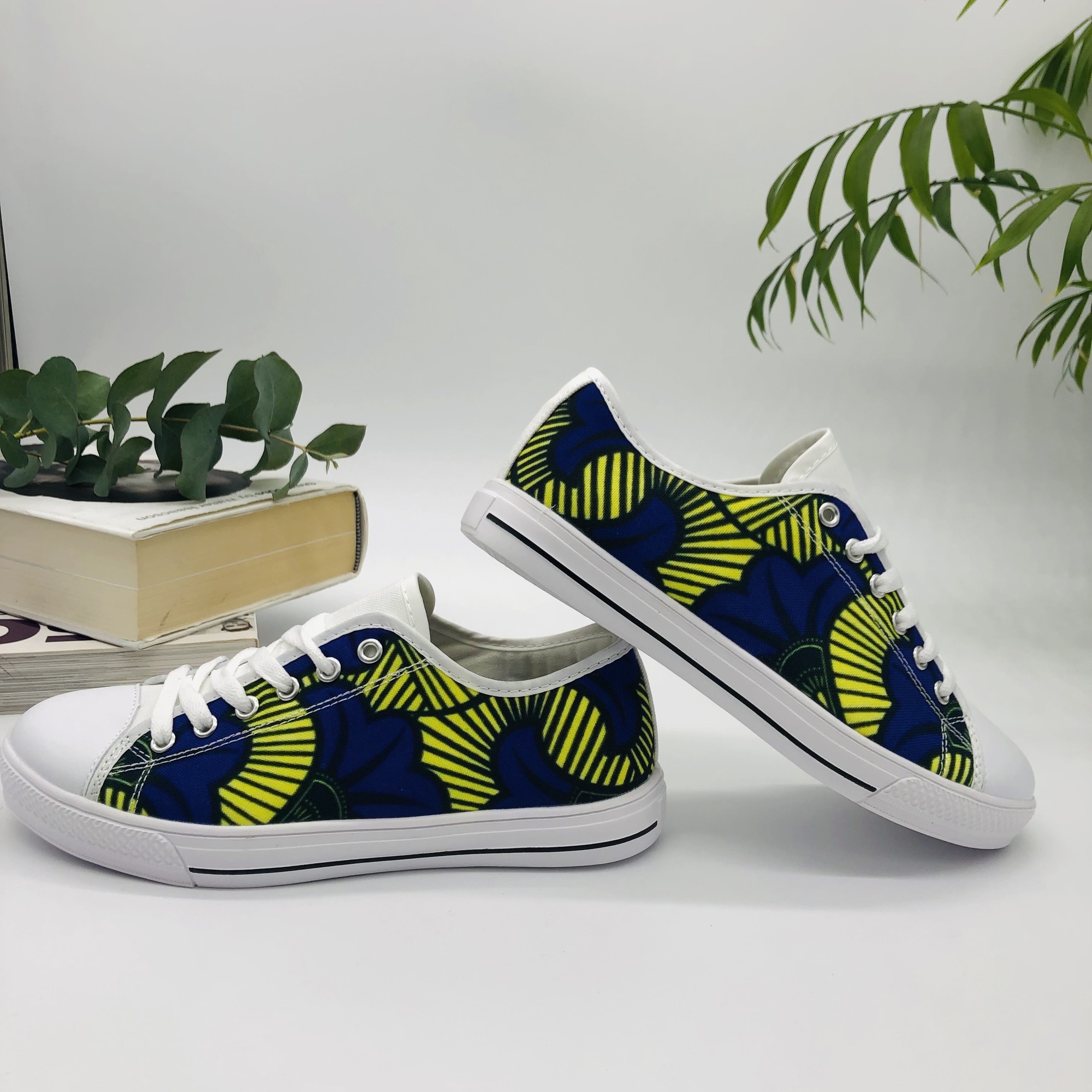 Jacaranda African Print Canvas Shoes