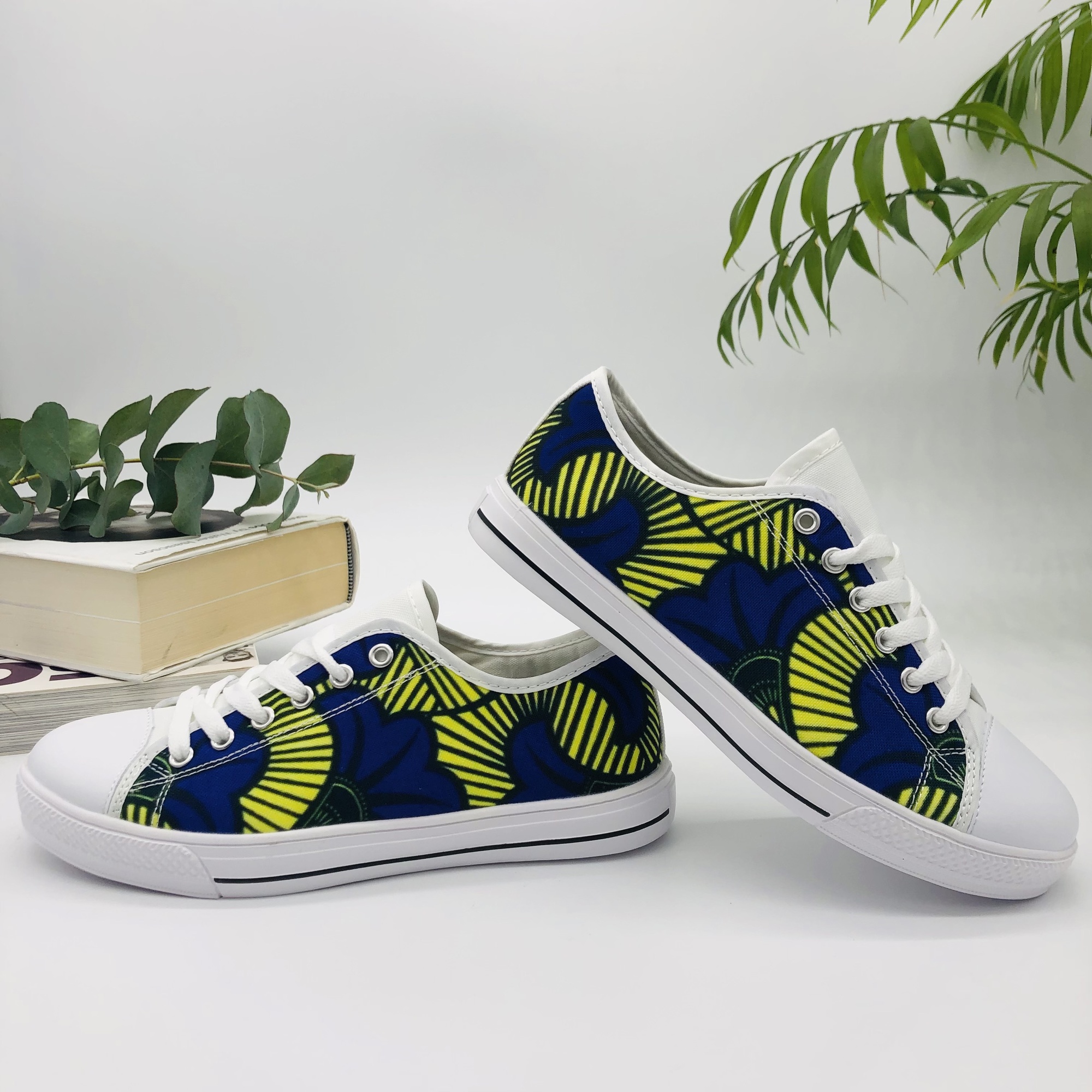 Jacaranda African Print Canvas Shoes - Image 8