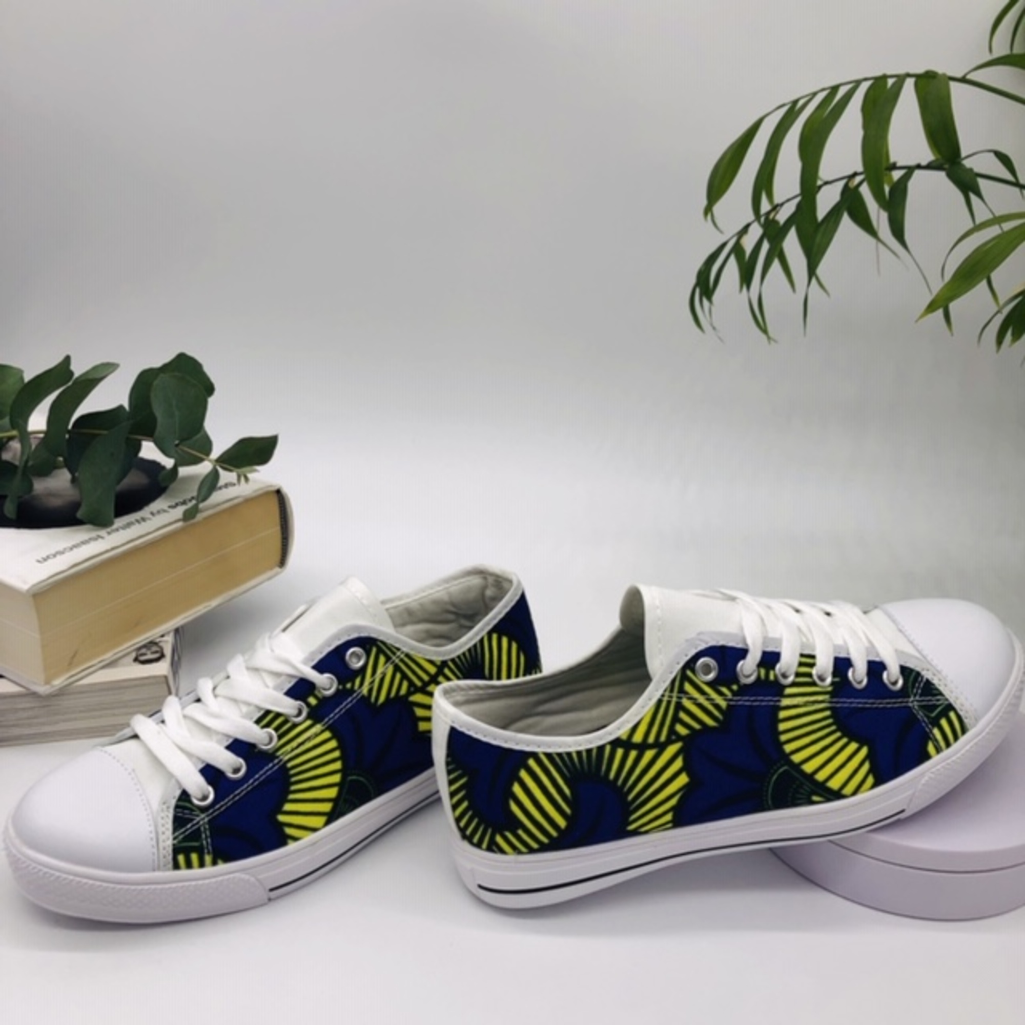 Jacaranda African Print Canvas Shoes - Image 5