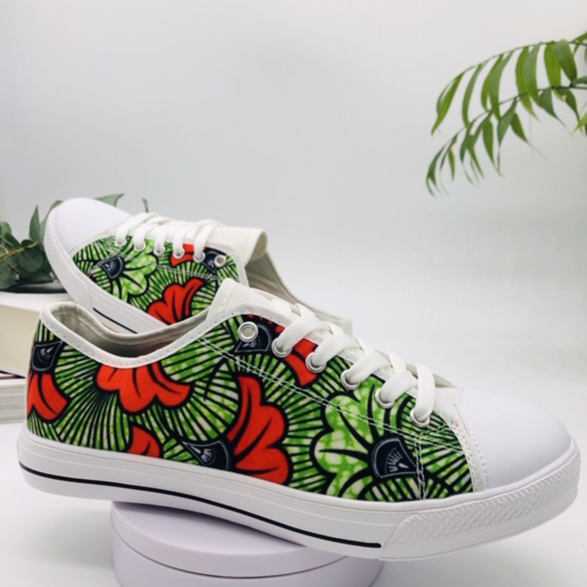 Kajongwe African Print Canvas shoes - Image 3