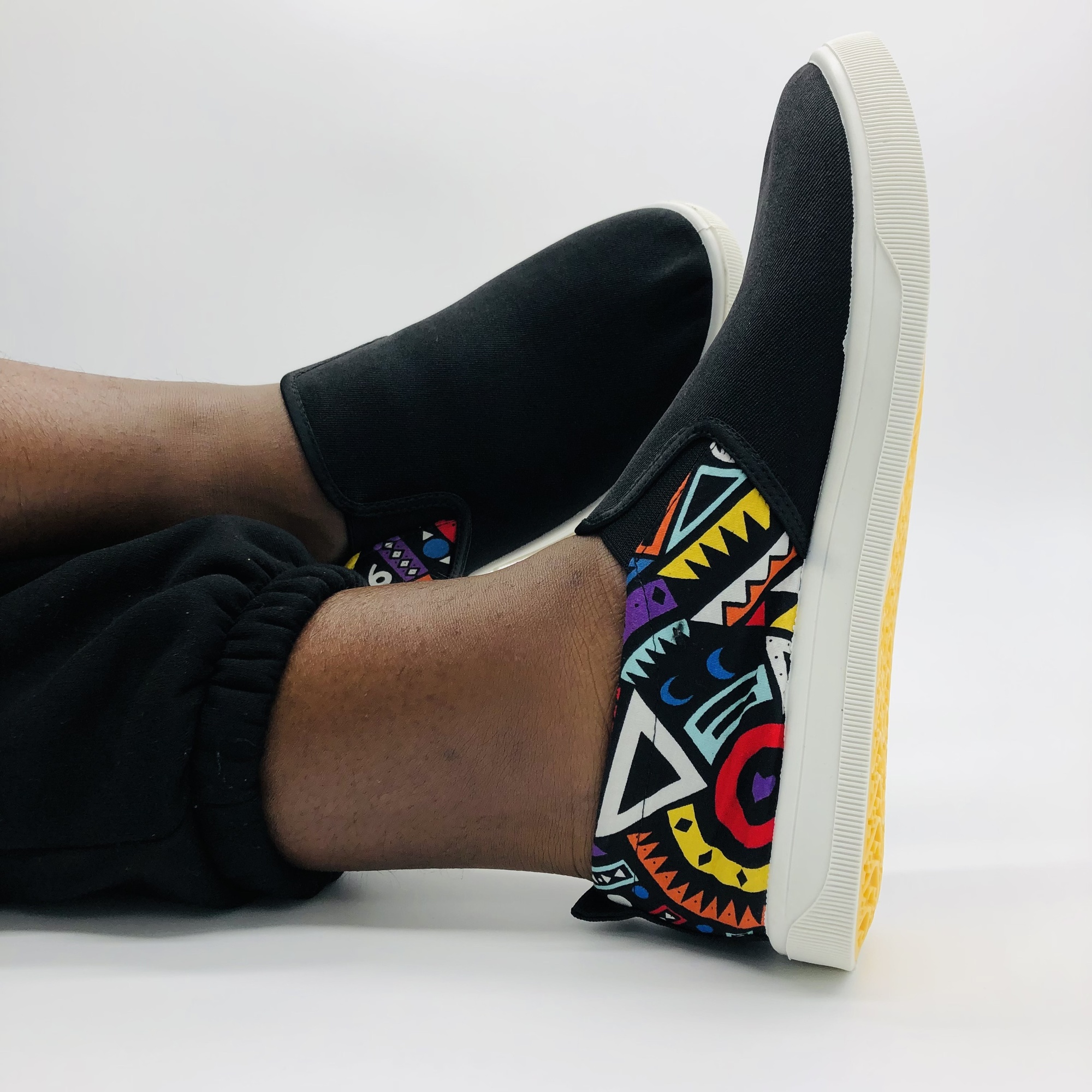 Ngwena African Print Mens Canvas Shoes - Image 6