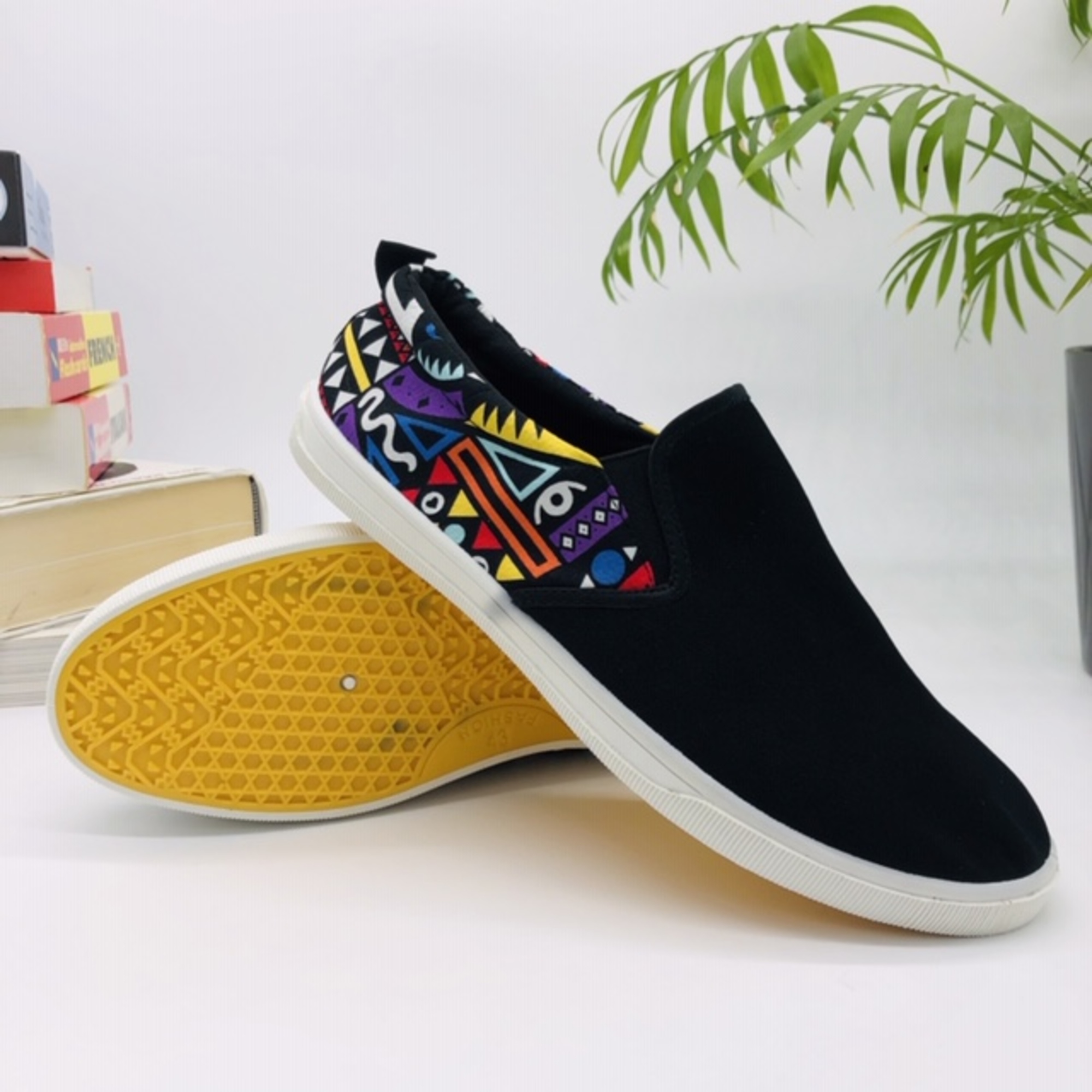 Ngwena African Print Mens Canvas Shoes