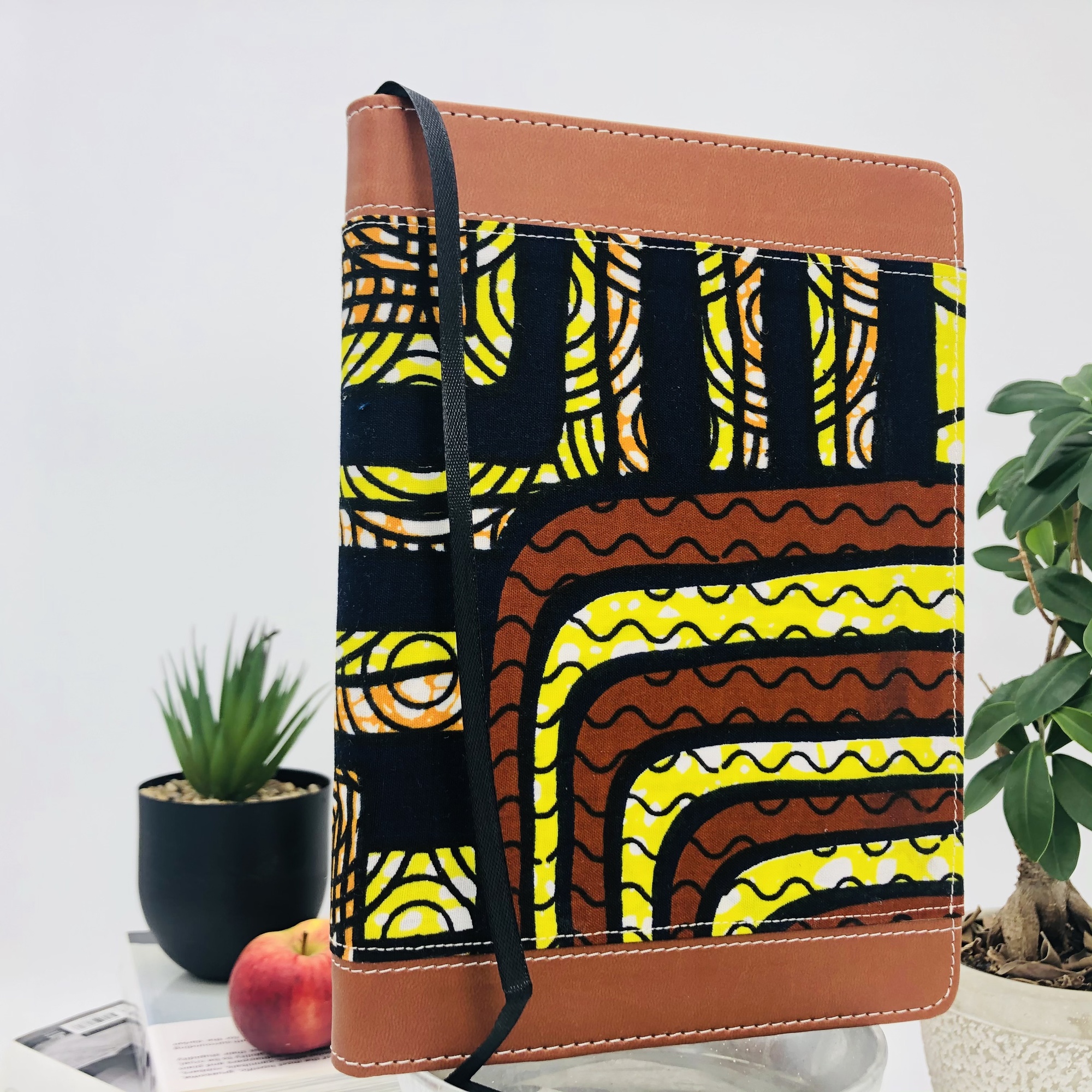 Esinsundu Two-Tone Ankara & Lux Leather Journal with Inspirational Bible Verses - Image 6
