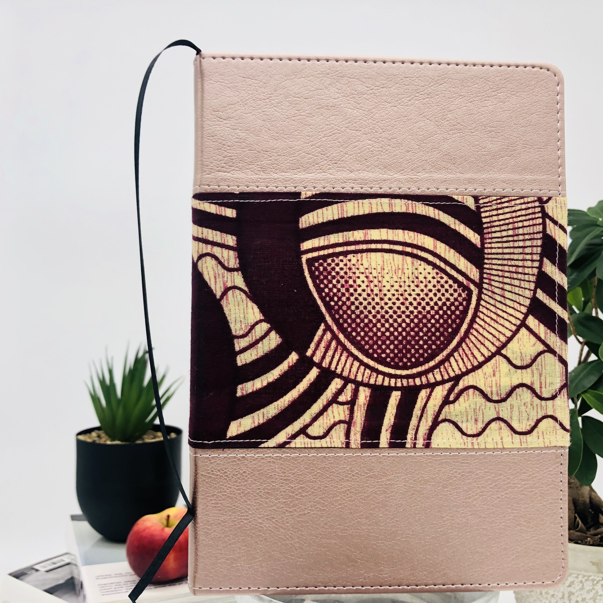 Hari Two-Tone Chitenge & Lux Leather Journal with Inspirational Bible Verses - Image 5