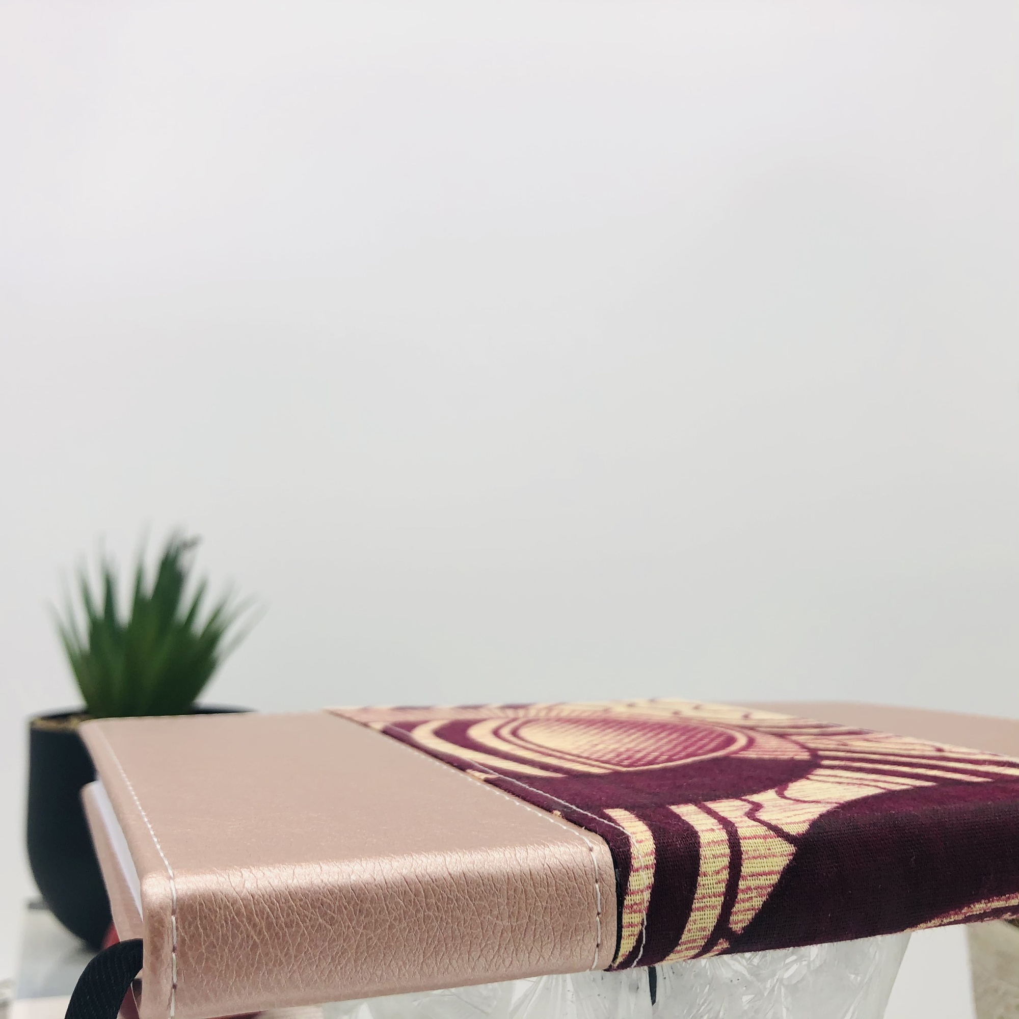 Hari Two-Tone Chitenge & Lux Leather Journal with Inspirational Bible Verses - Image 4