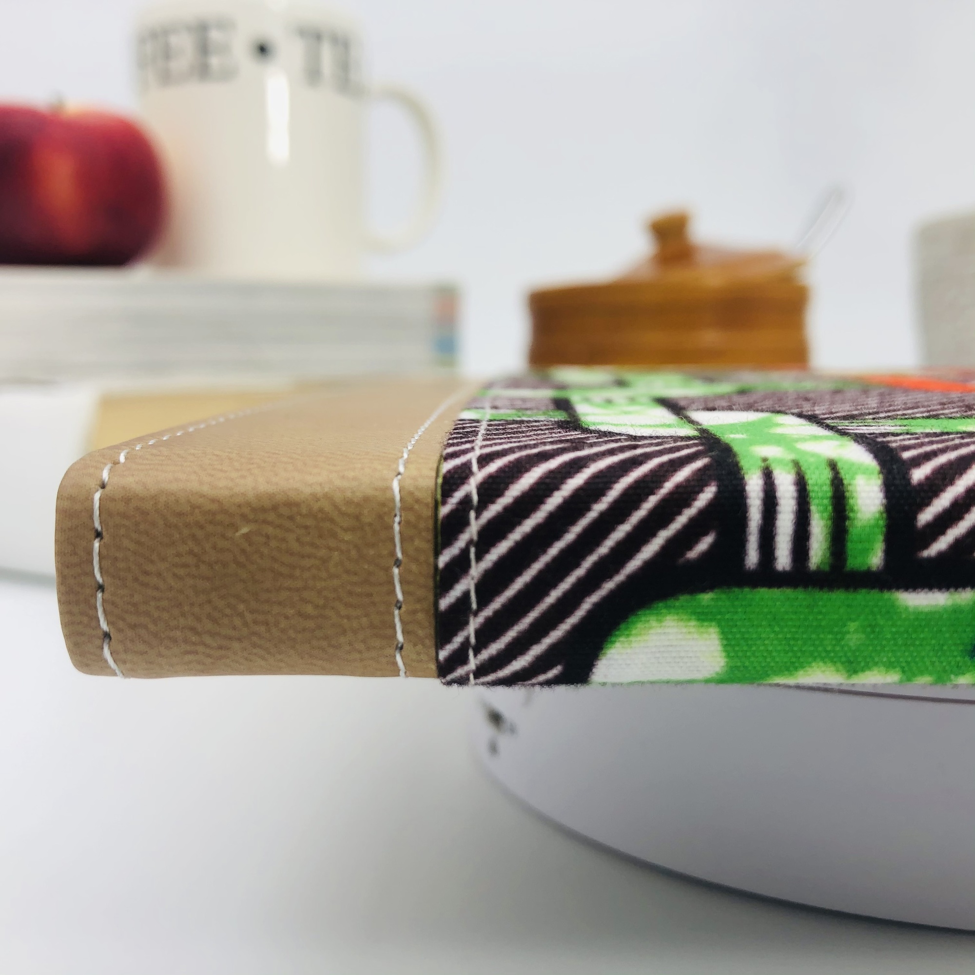 Ketani Two-Tone Ankara & Lux Leather Journal with Inspirational Bible Verses - Image 3