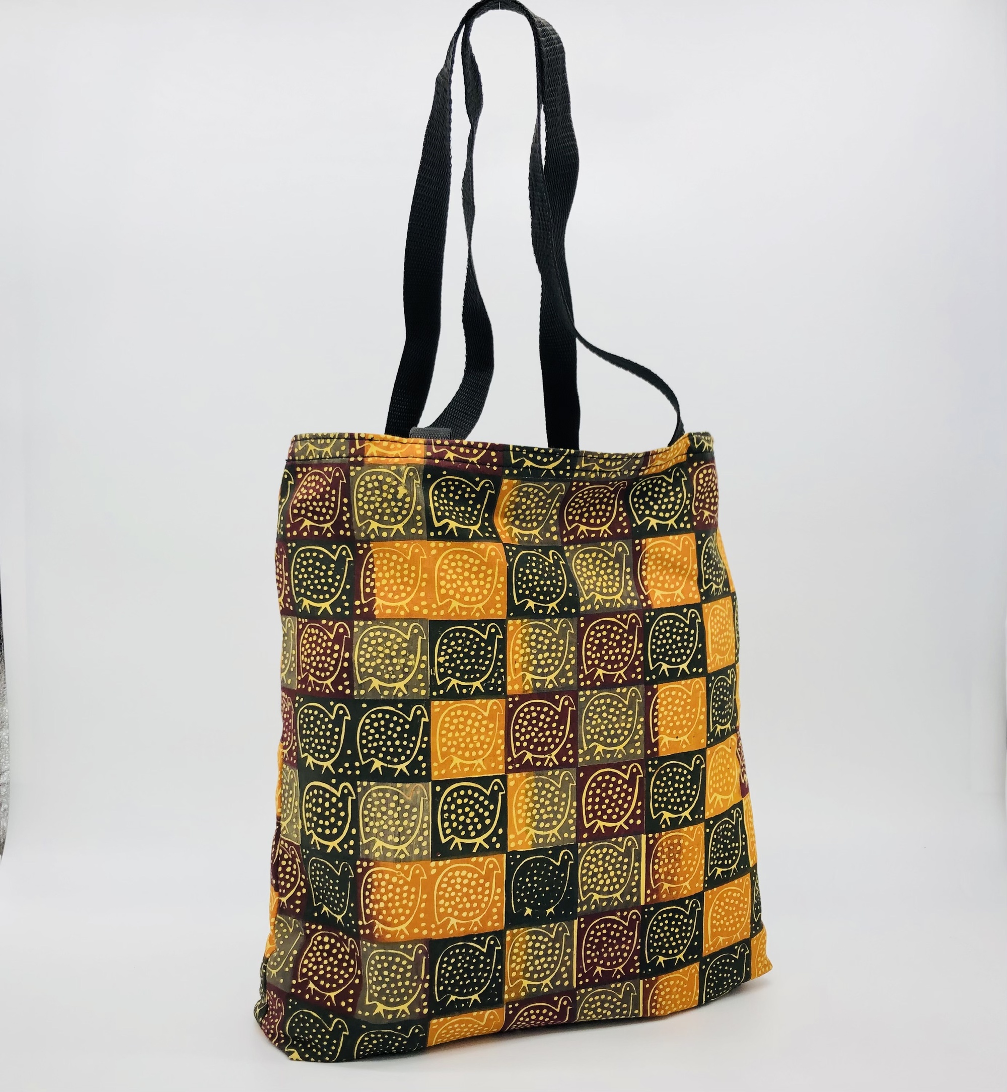 Hand-block Print Hanga African Print Fabric Tote Bag - Image 3