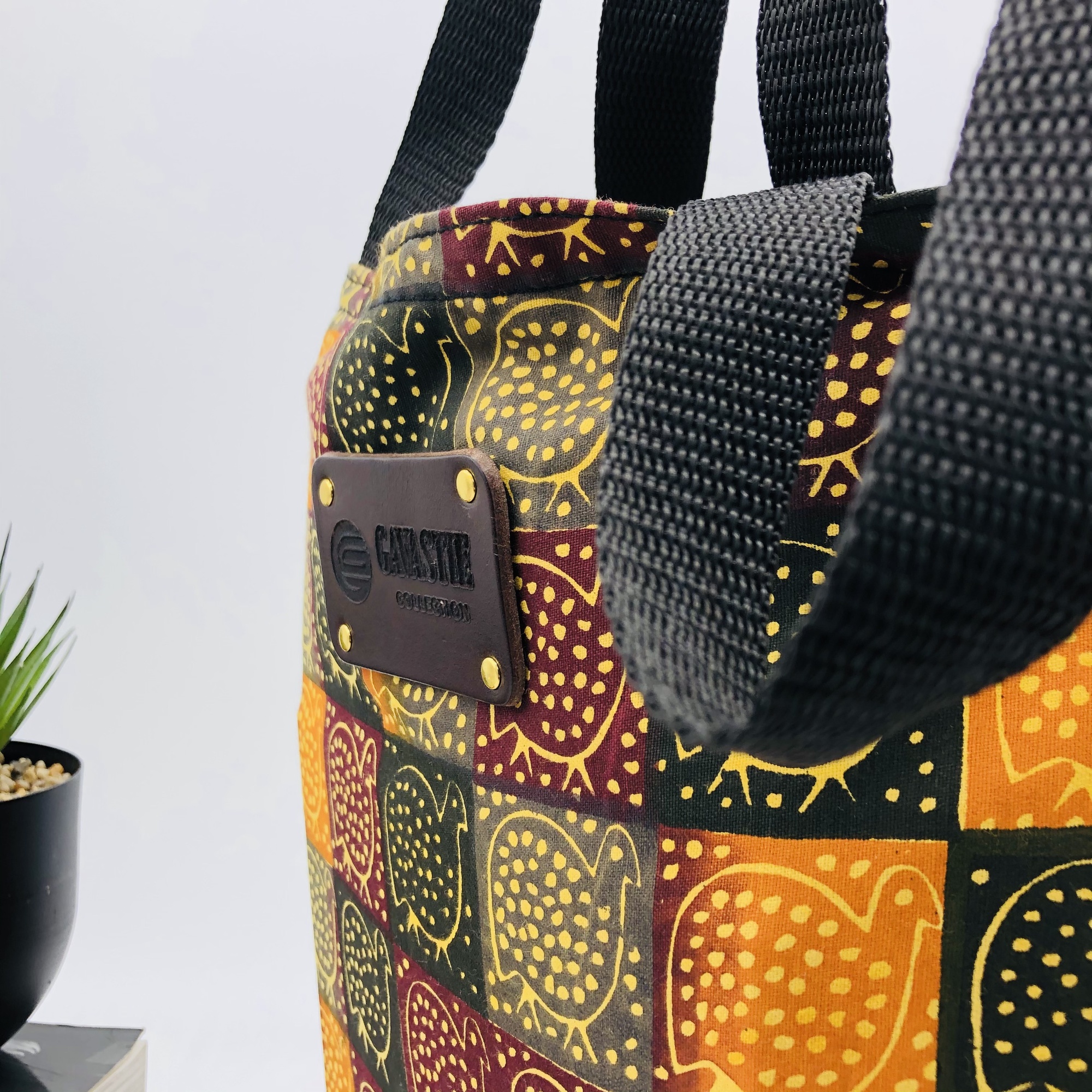 Hand-block Print Hanga African Print Fabric Tote Bag - Image 10