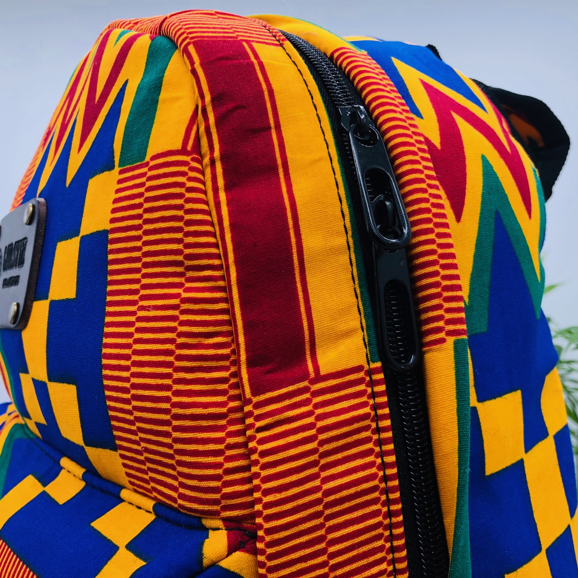 Kenterised African Print Backpack - Image 12