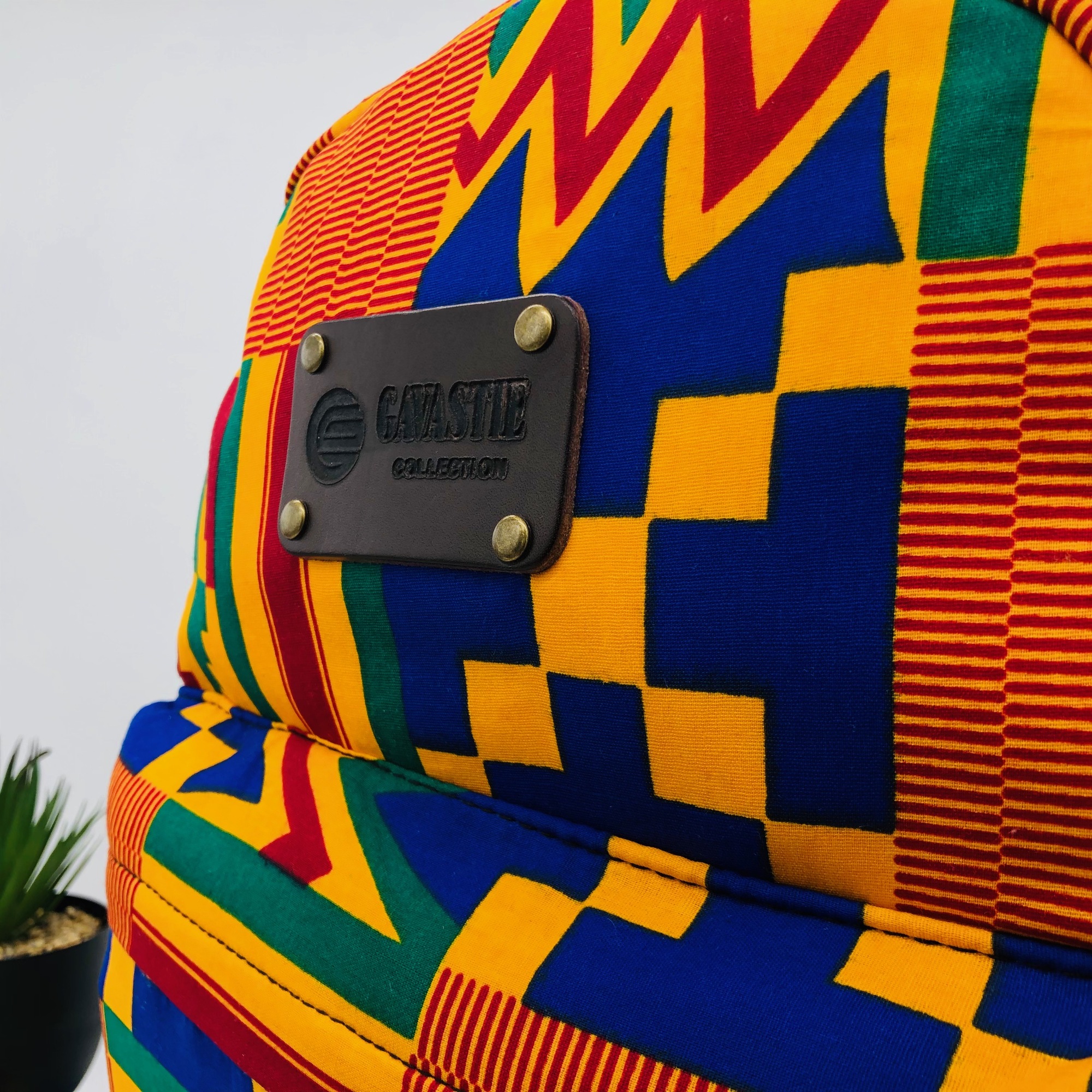 Kenterised African Print Backpack - Image 5