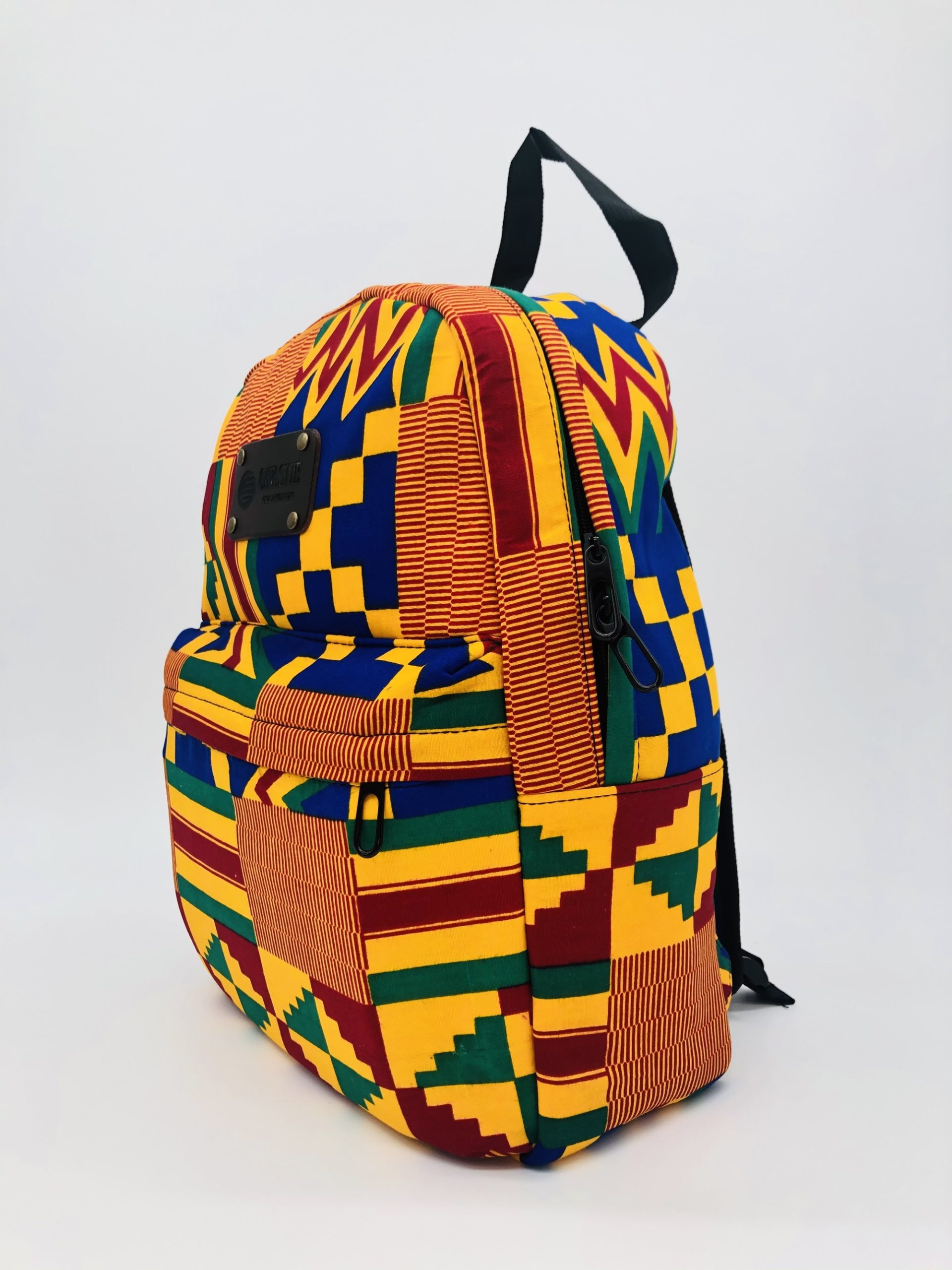Kenterised African Print Backpack - Image 11