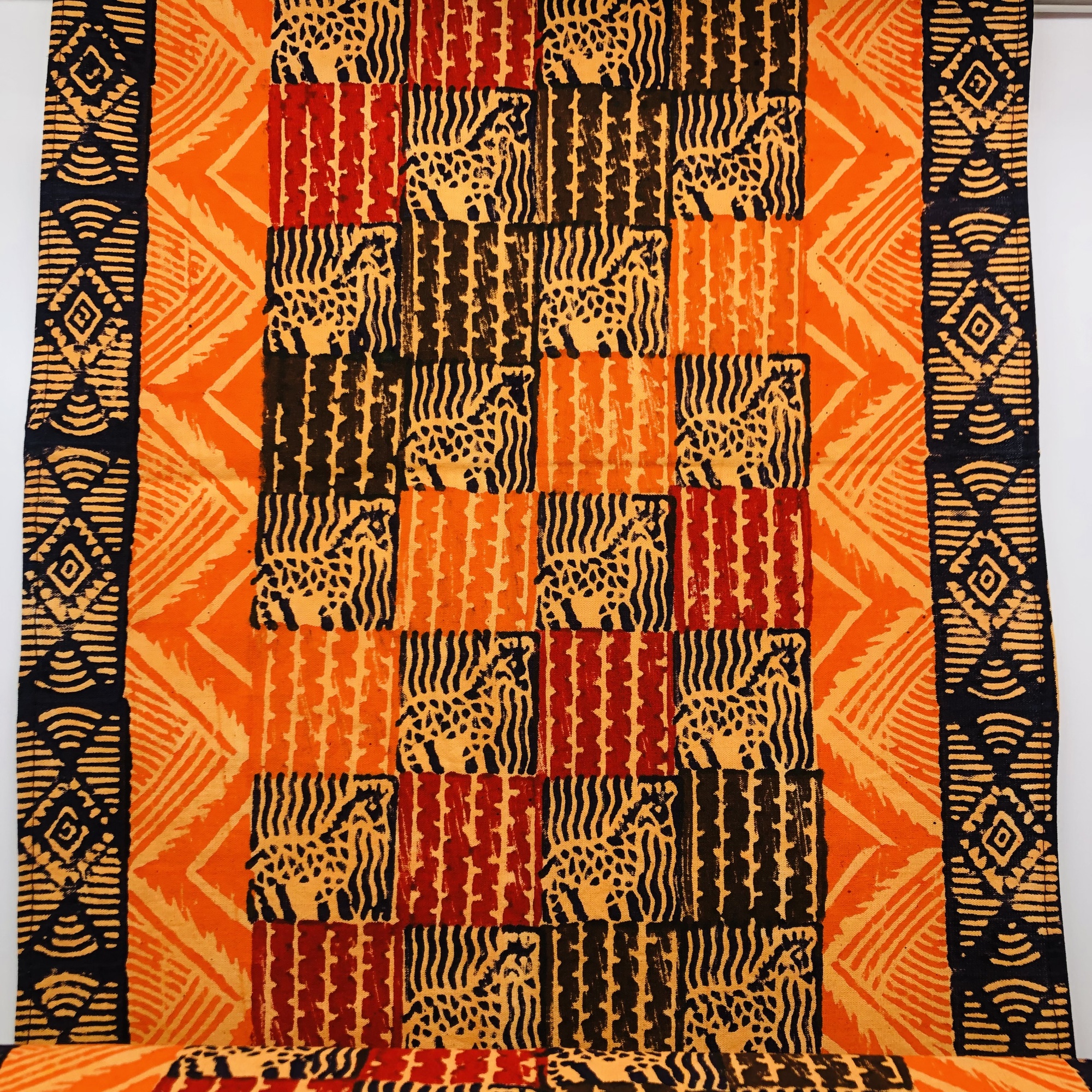 Mbizi African Hand-block Print Table Runner - Image 5