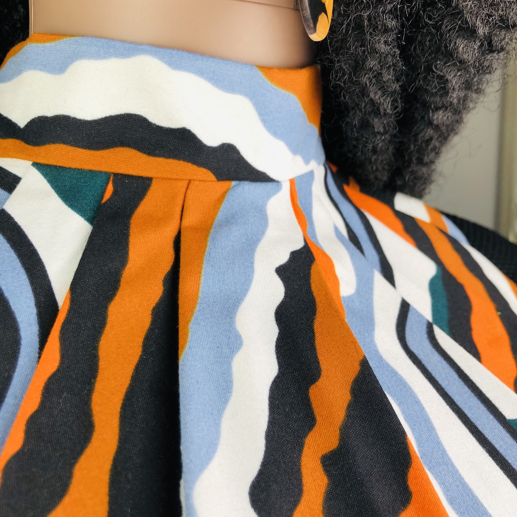 Matope Style-fix Ladies African Print Jabot Neckpiece - Image 9