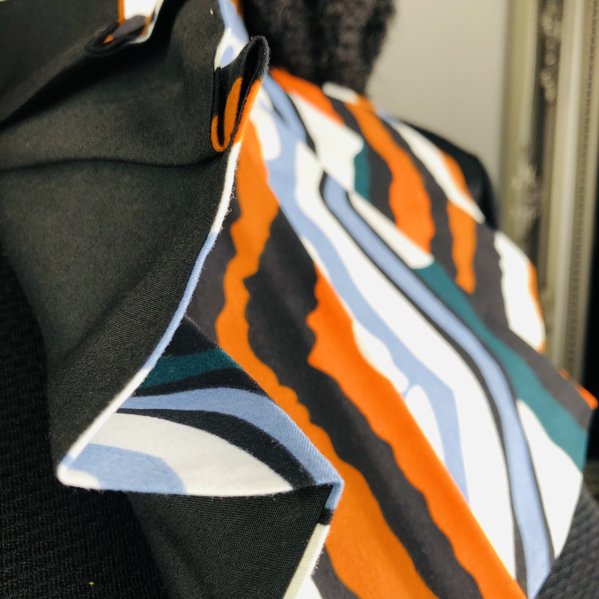Matope Style-fix Ladies African Print Jabot Neckpiece - Image 8