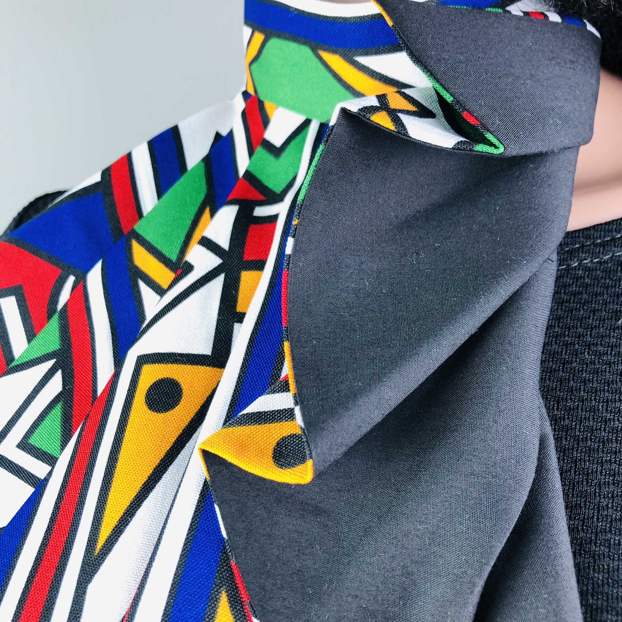 Ndebele Style-fix Ladies African Print Jabot Neckpiece - Image 5