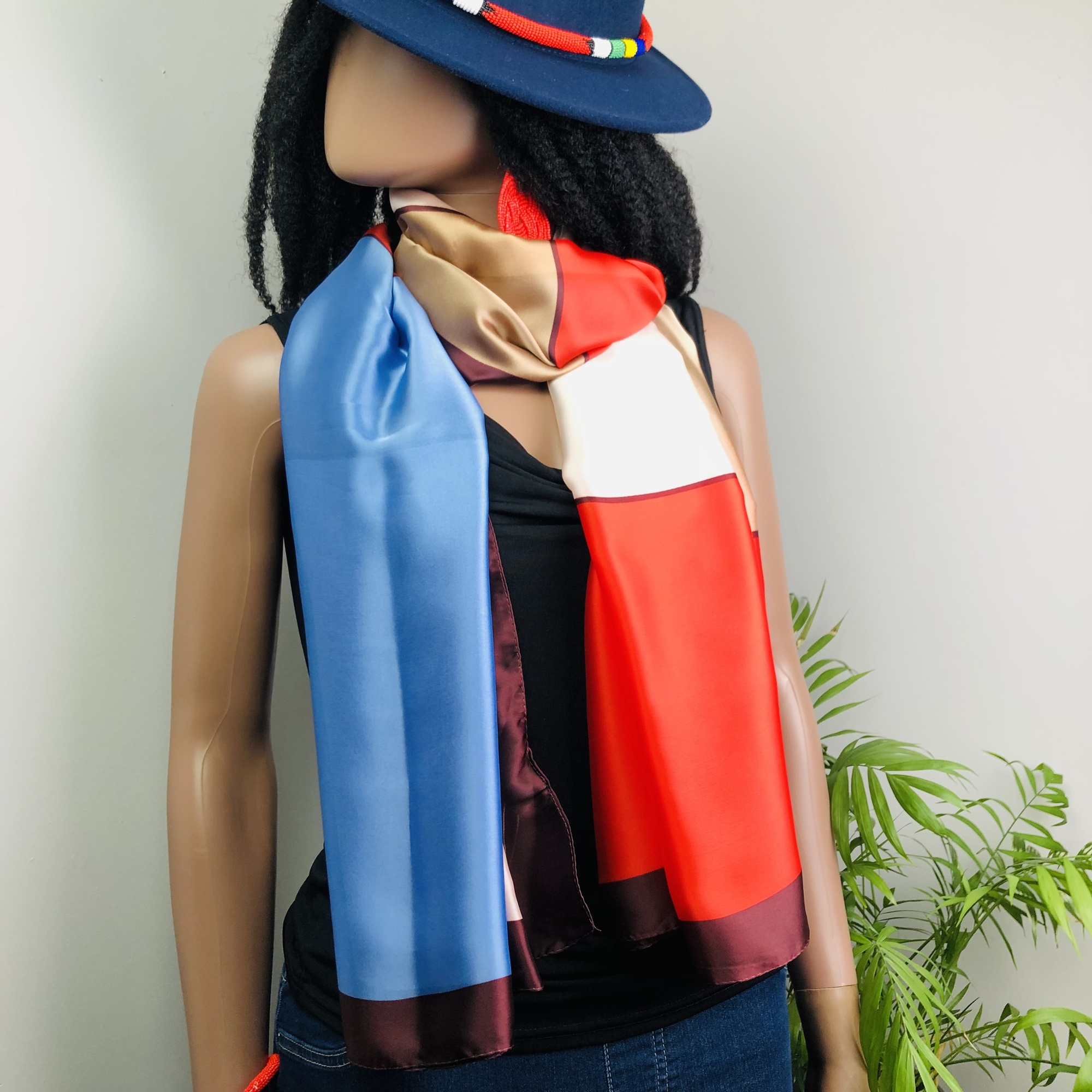 Nhengeni Tutti-frutti Geometric Jumbo Scarf - Image 11