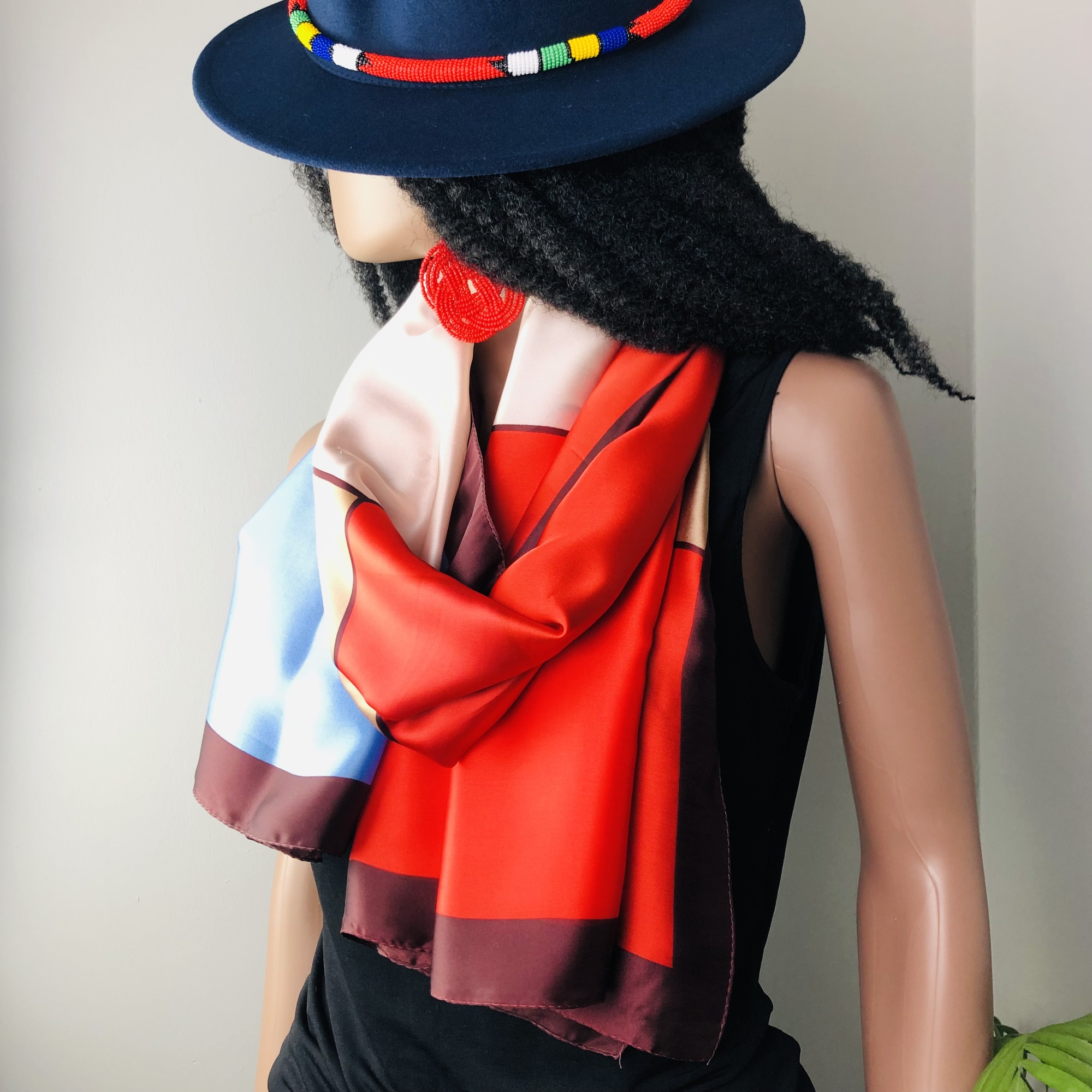 Nhengeni Tutti-frutti Geometric Jumbo Scarf - Image 10