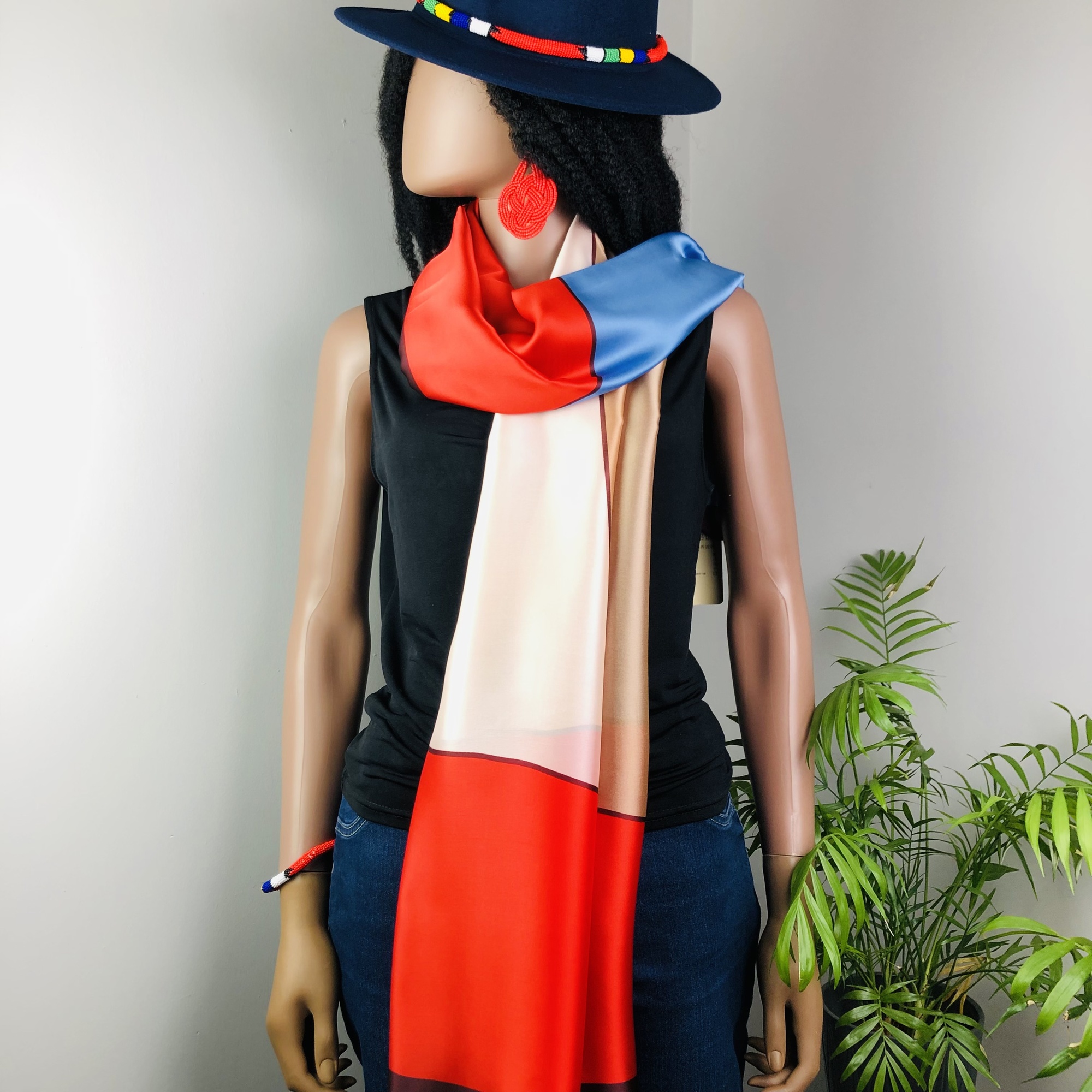 Nhengeni Tutti-frutti Geometric Jumbo Scarf - Image 6