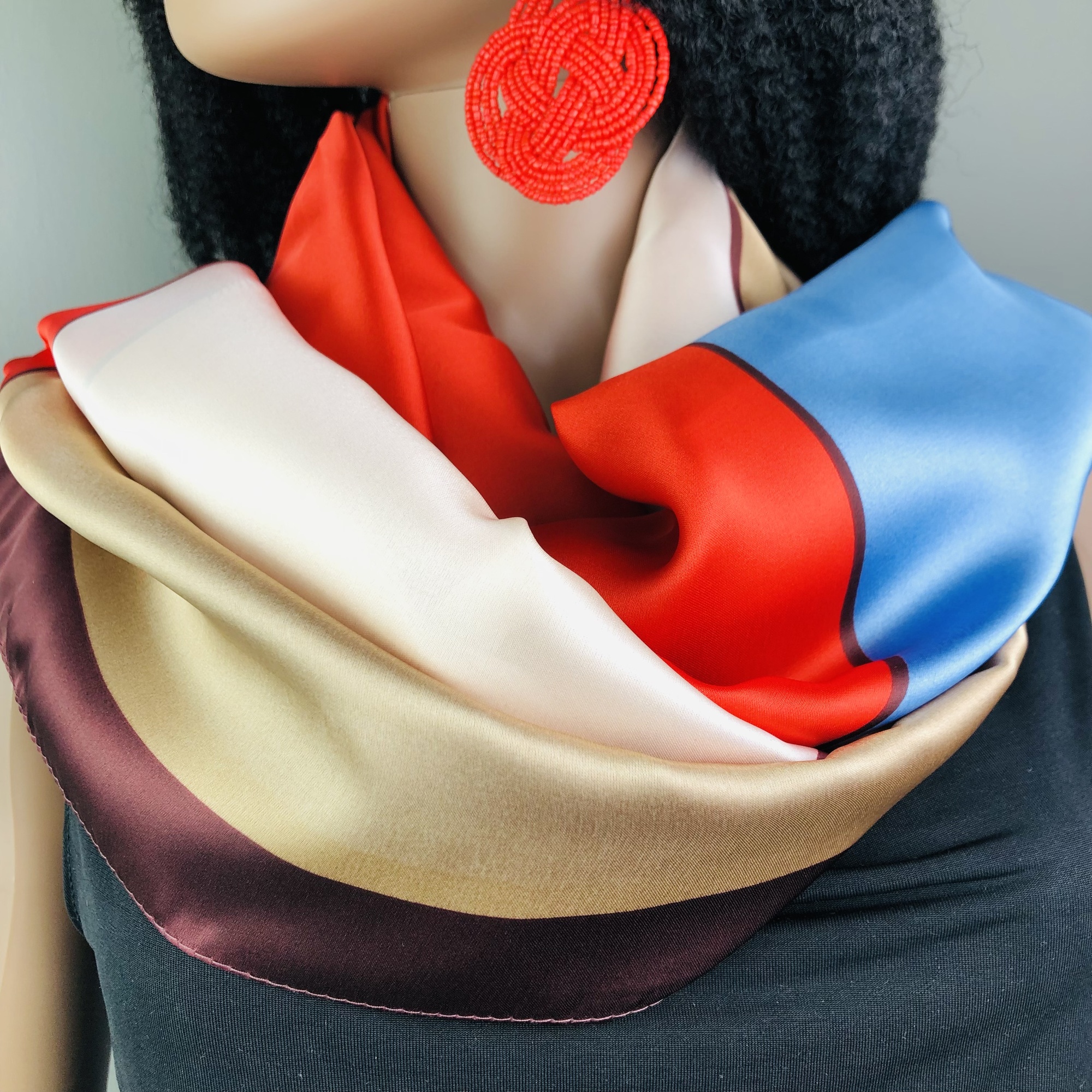 Nhengeni Tutti-frutti Geometric Jumbo Scarf - Image 5