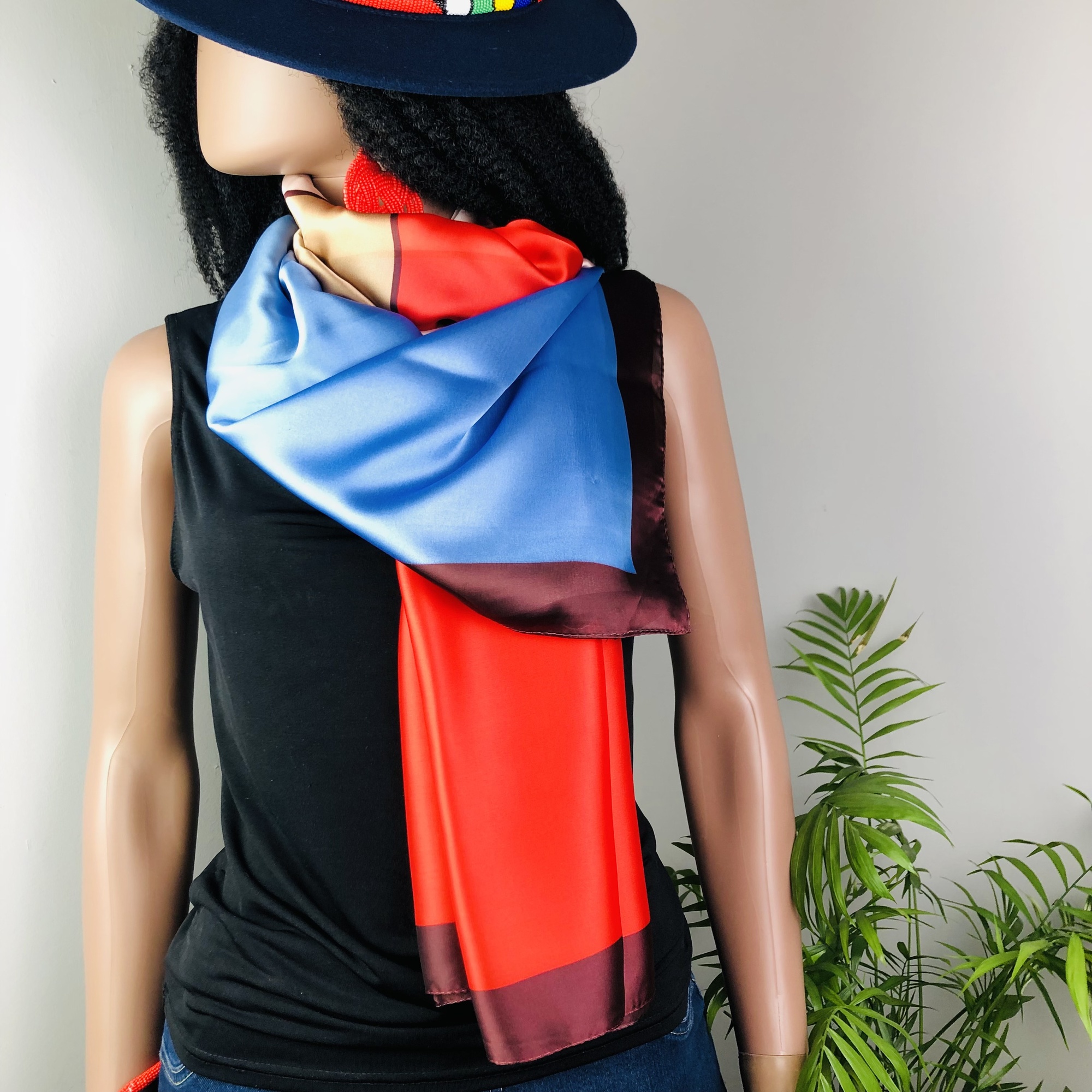 Nhengeni Tutti-frutti Geometric Jumbo Scarf - Image 3