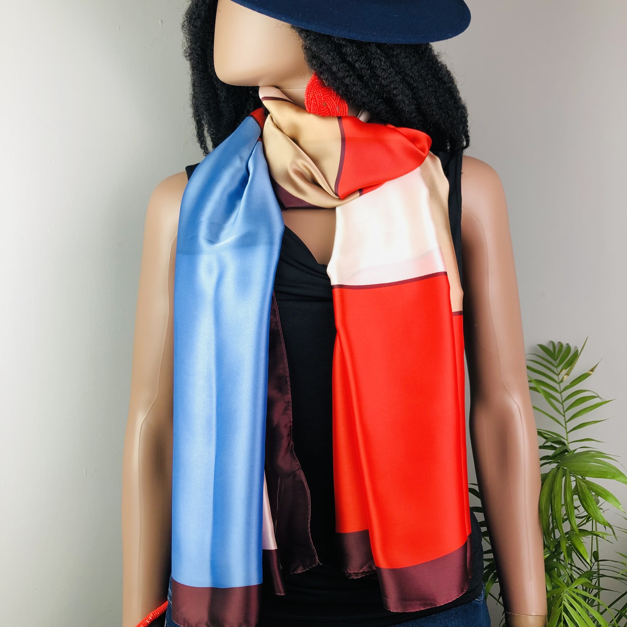 Nhengeni Tutti-frutti Geometric Jumbo Scarf