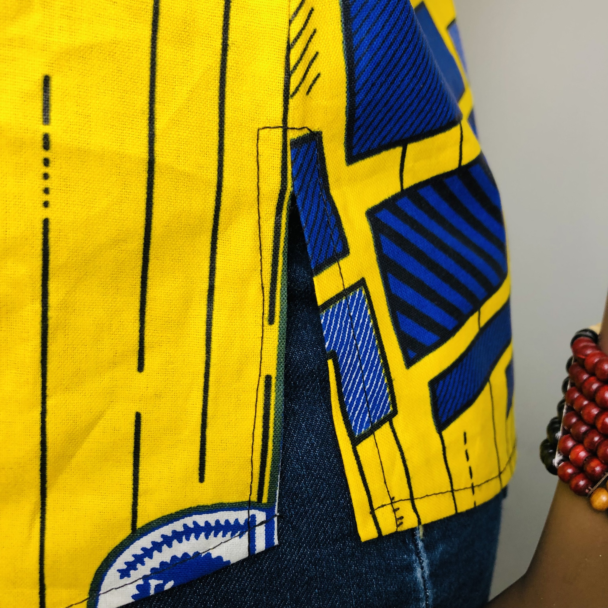 Njano Ankara sleeveless top - Image 14