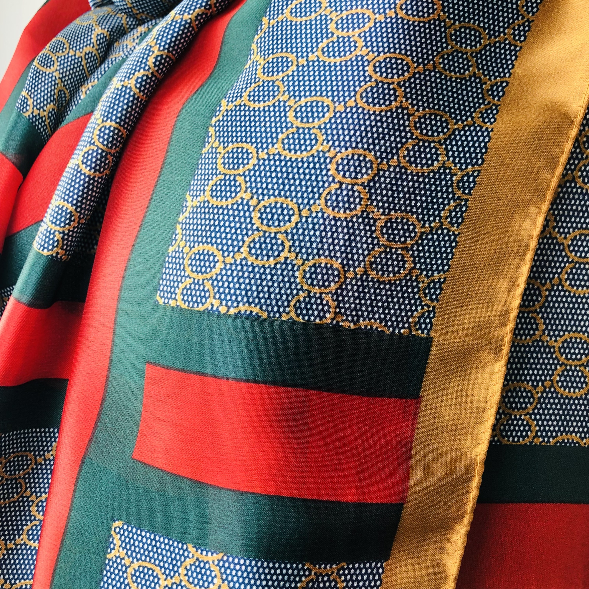 Ufulu Stripe Chain detail Jumbo Scarf - Image 7