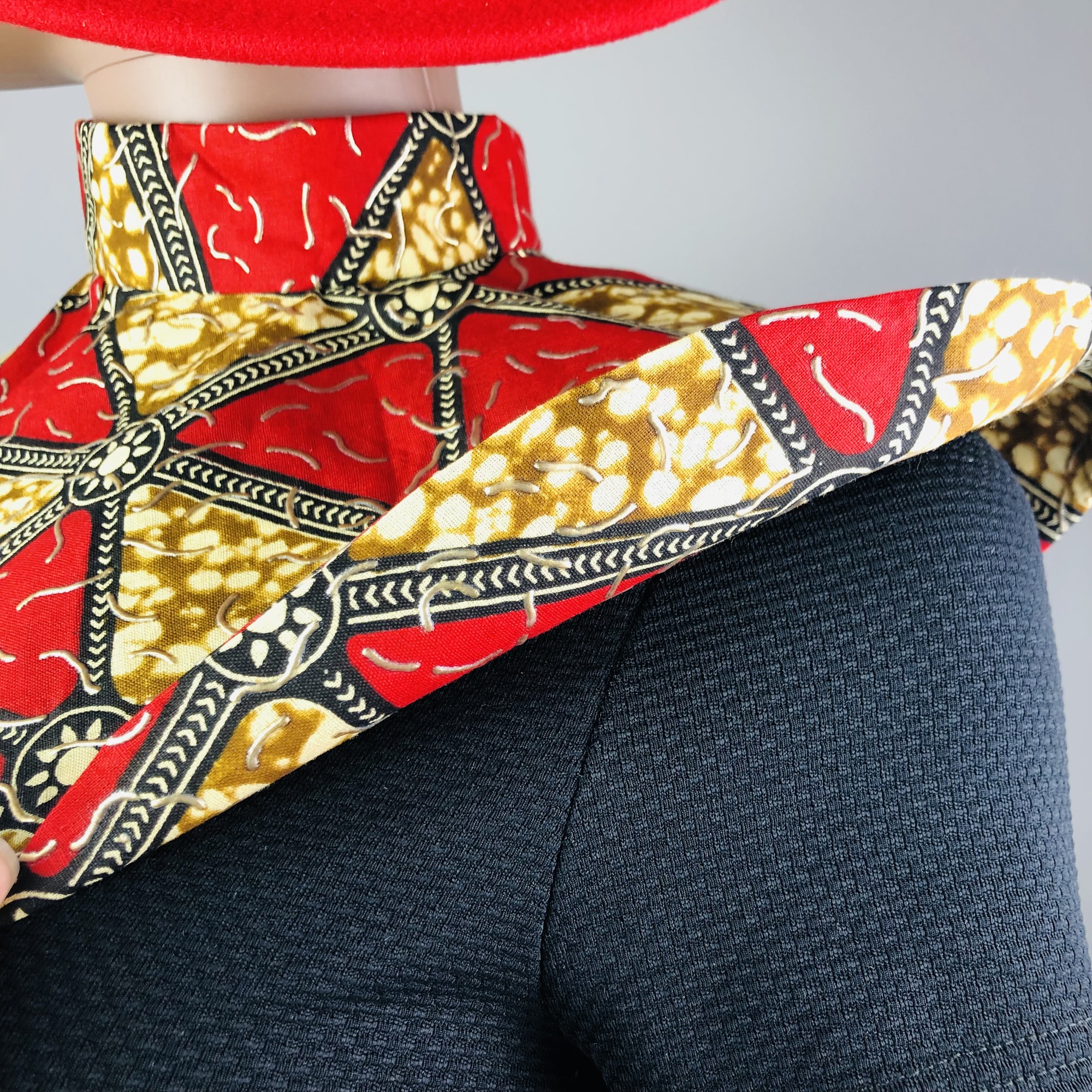 Wakanda Vibes African Print Collar Neckpiece - Image 8