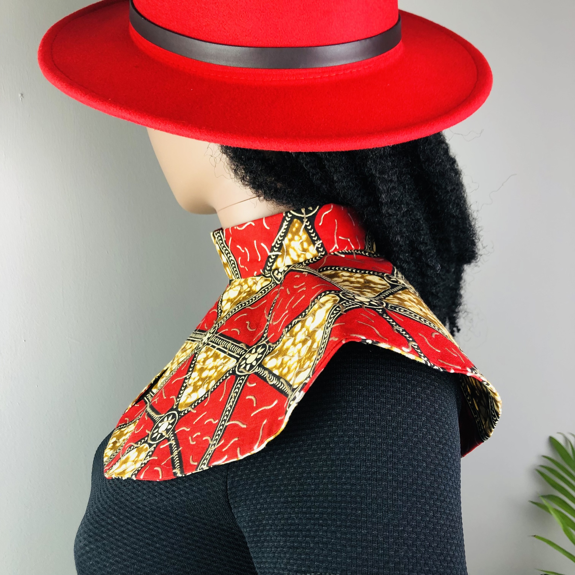 Wakanda Vibes African Print Collar Neckpiece - Image 7