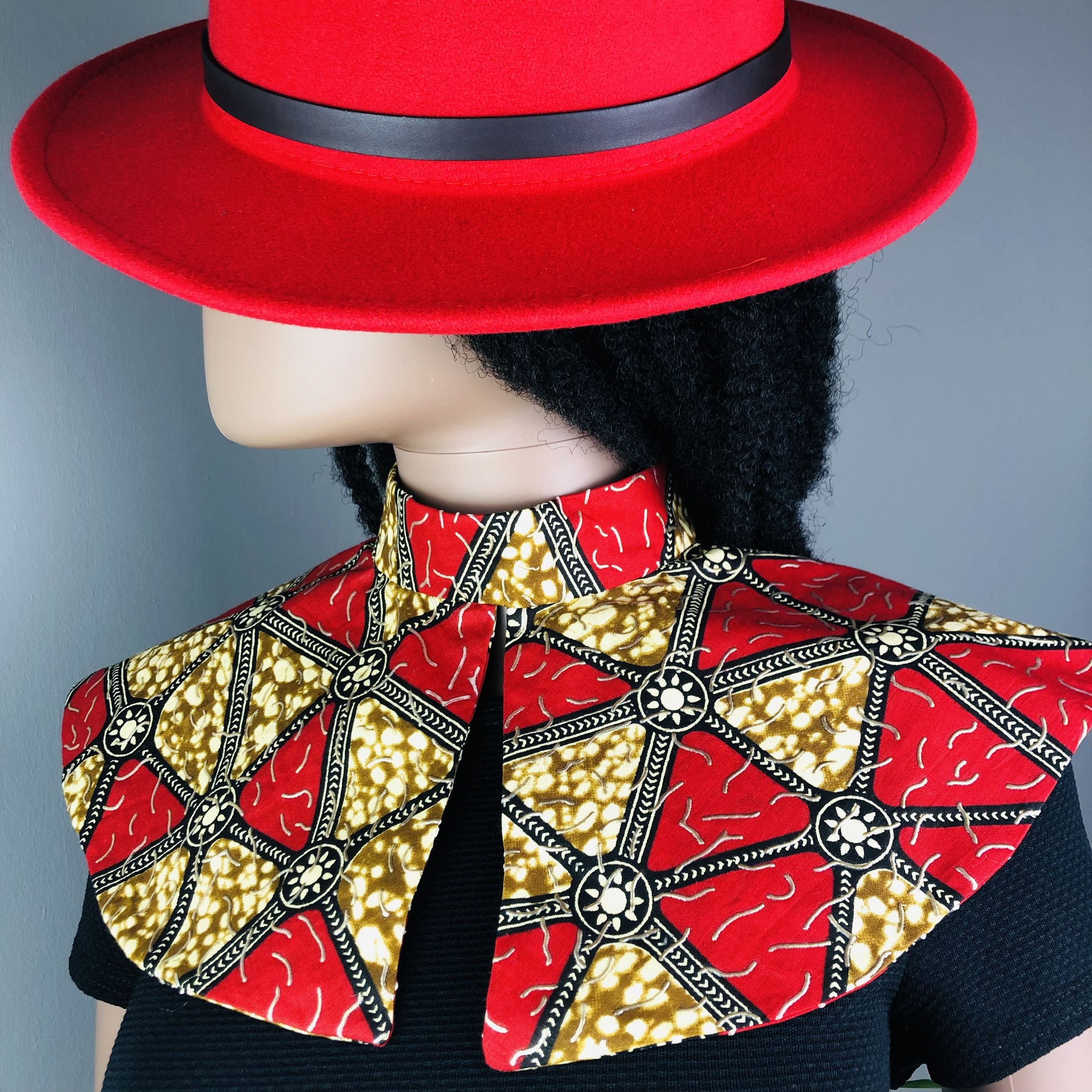 Wakanda Vibes African Print Collar Neckpiece - Image 6