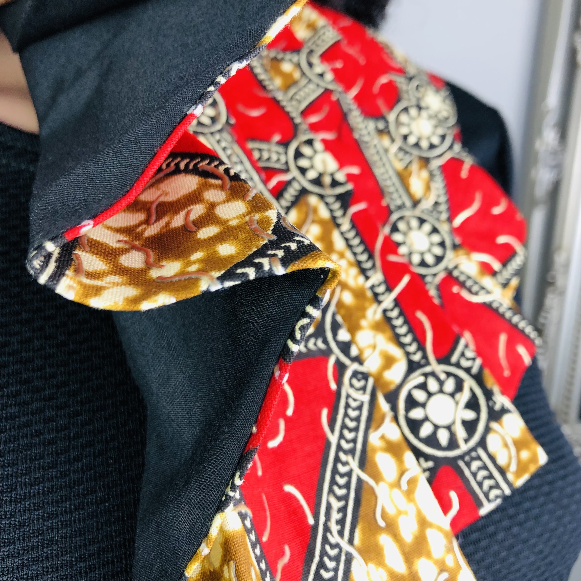 Wakanda Vibes Style-fix African Print Ladies Jabot Neckpiece - Image 6