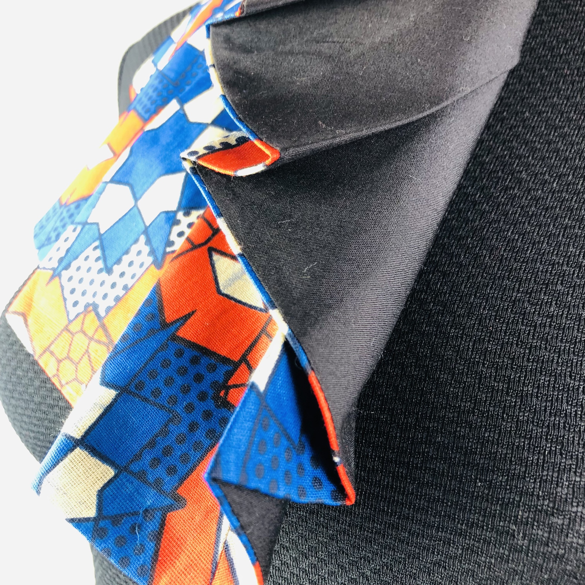 Wofiira Style-fix Ladies African Print Jabot Neckpiece - Image 5