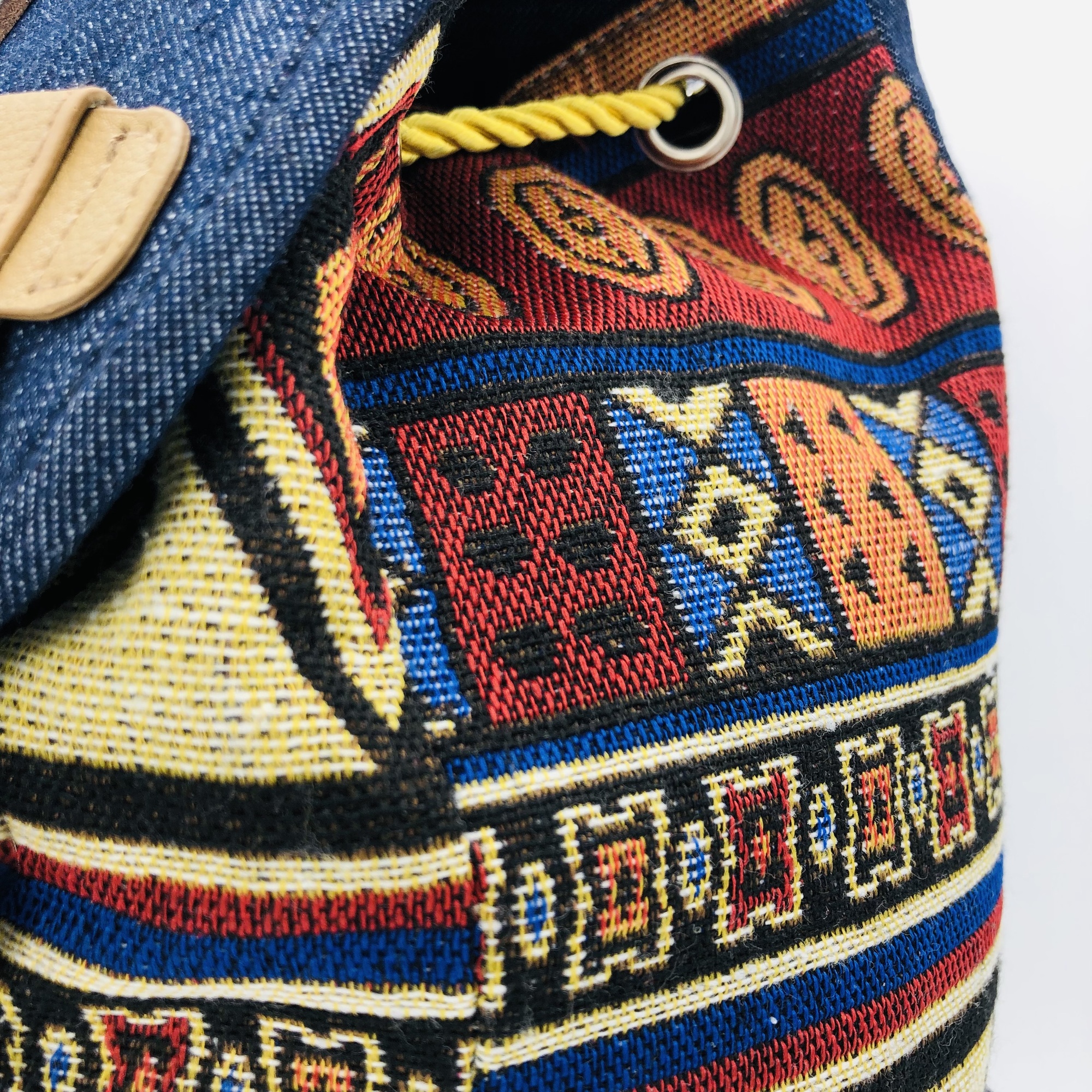 Ibwe African Print Chevron Print Backpack - Image 7