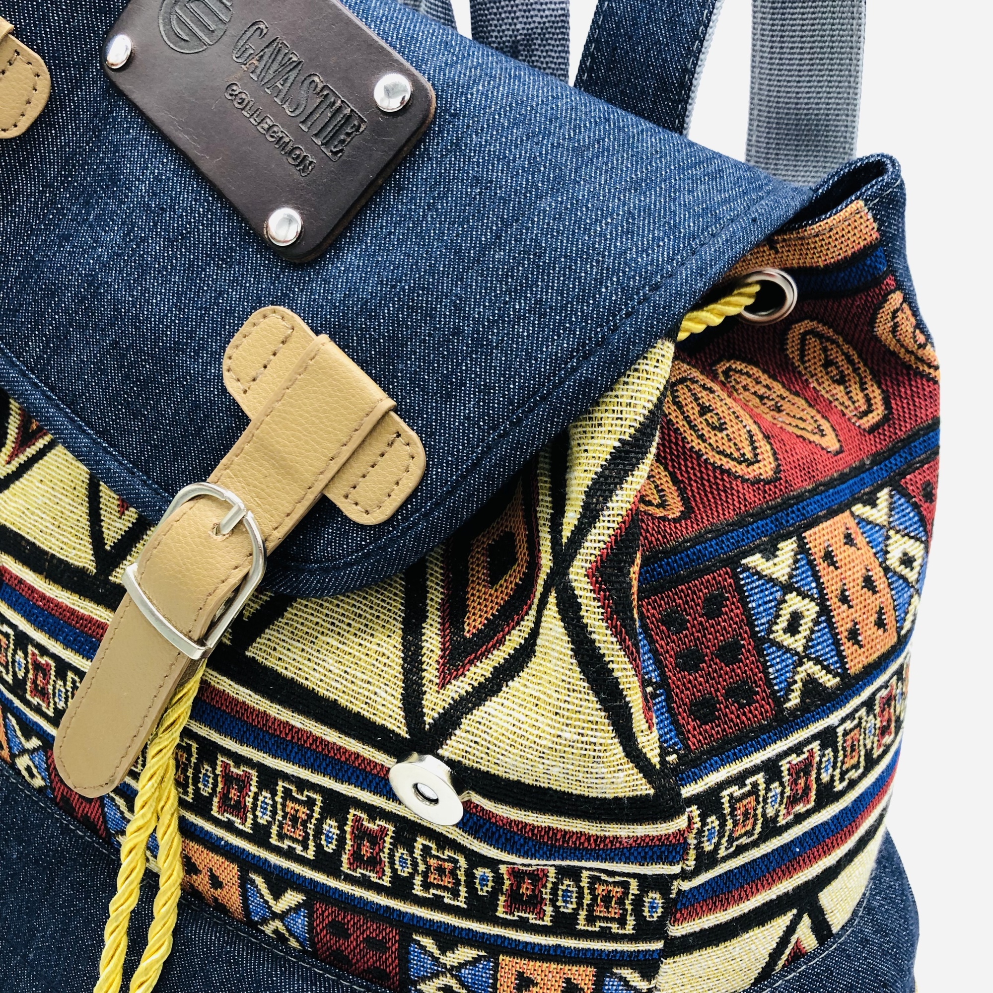 Ibwe African Print Chevron Print Backpack - Image 5