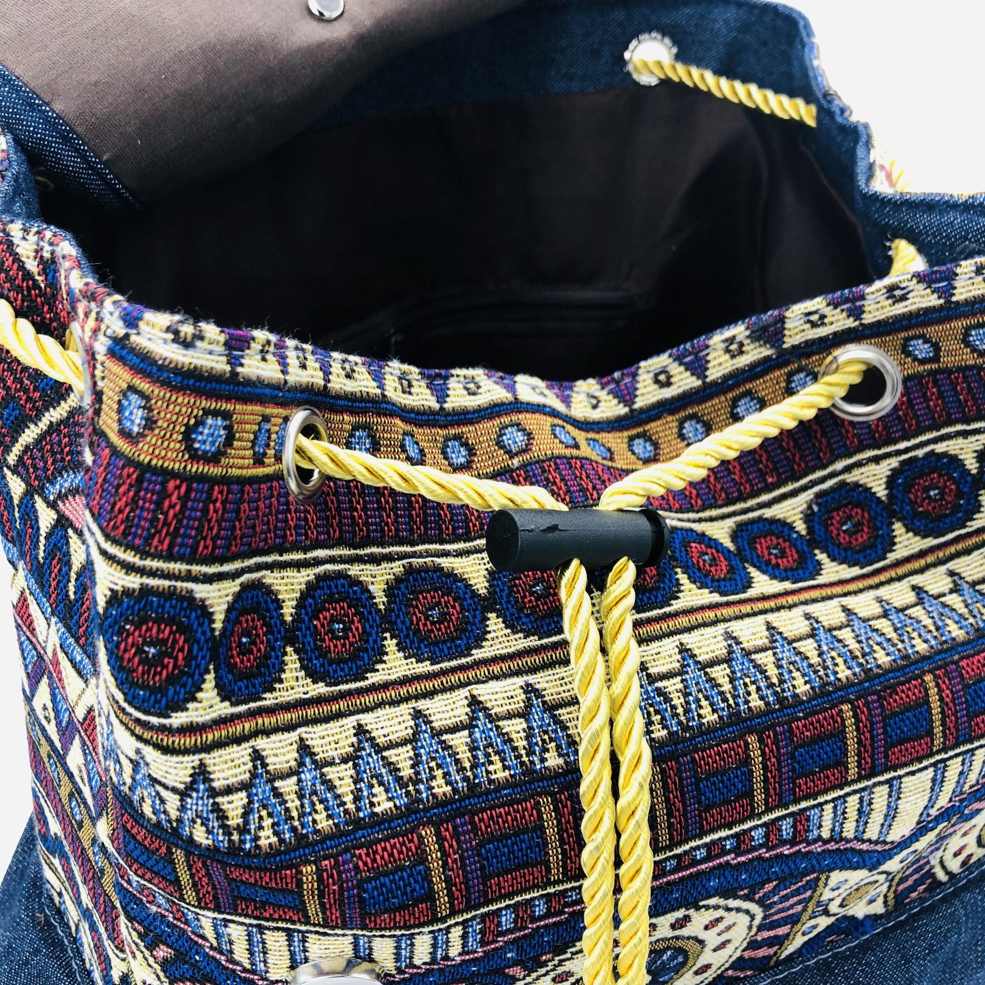Mabwe African Print Chevron Backpack - Image 16