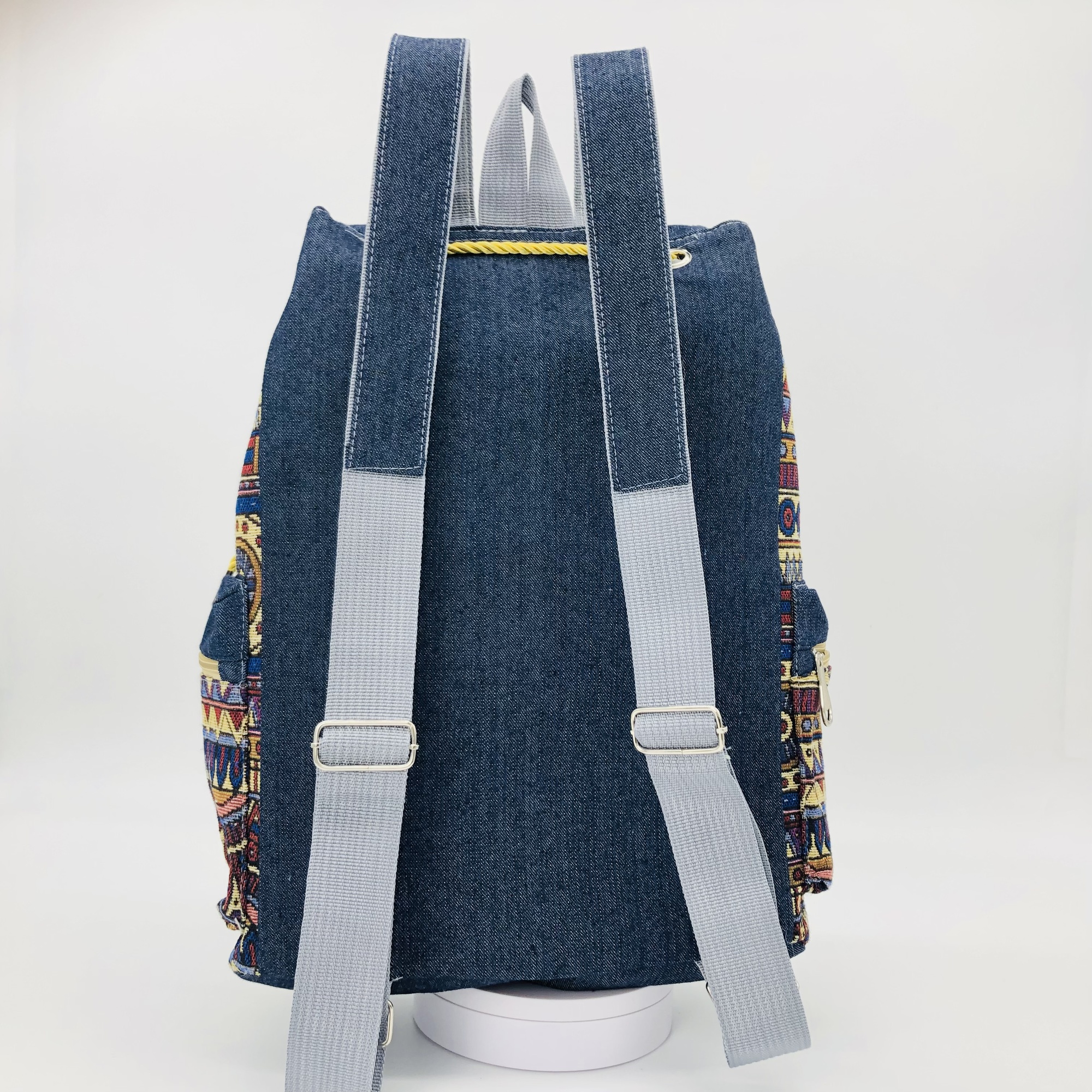 Mabwe African Print Chevron Backpack - Image 8
