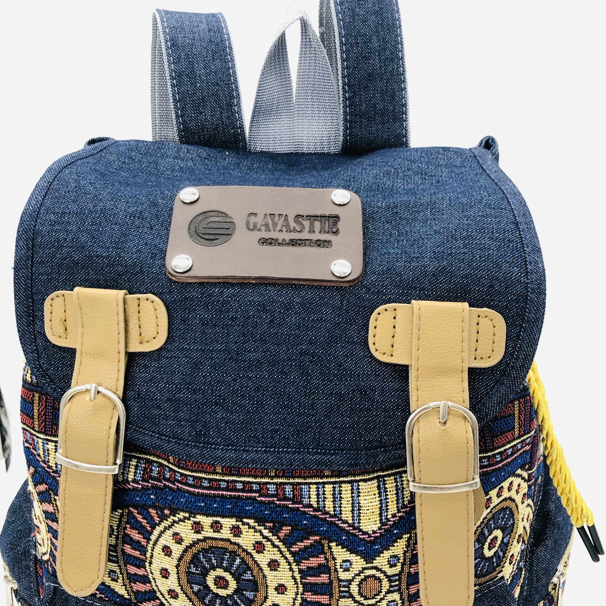 Mabwe African Print Chevron Backpack - Image 6